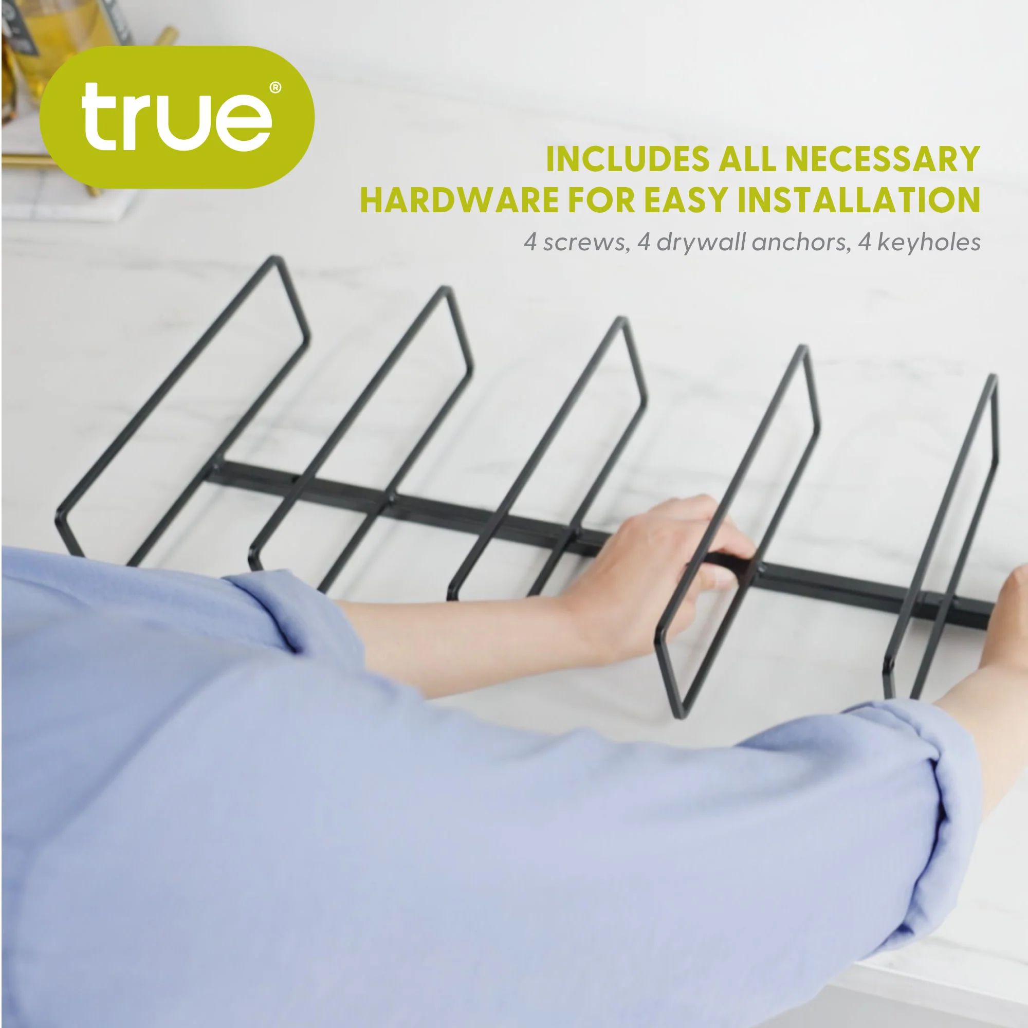 Align Wall-Mounted 9-Bottle Wine Rack - Image 9