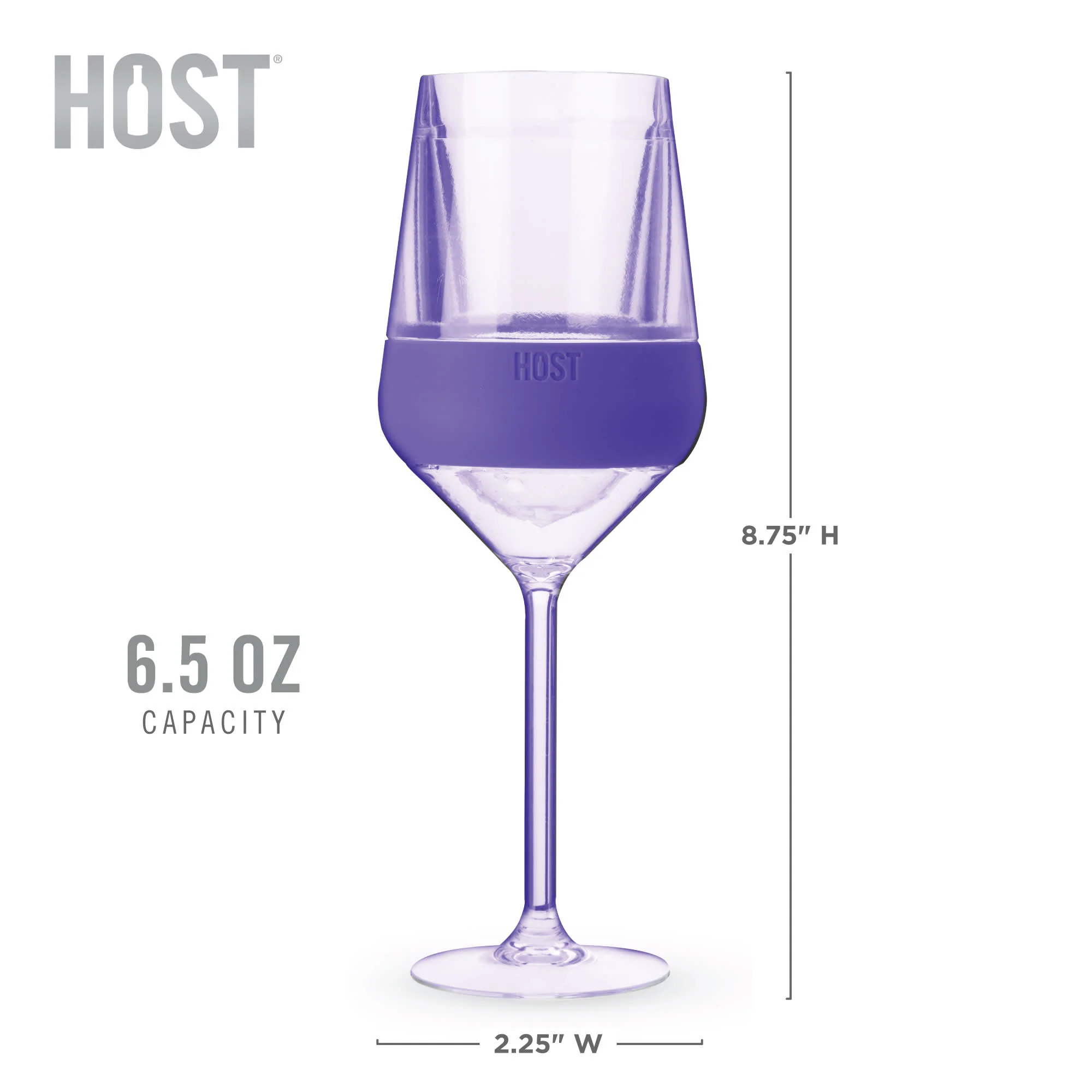 Stemmed Wine FREEZE Cooling Cup in Tinted, Set of 4 - Image 9