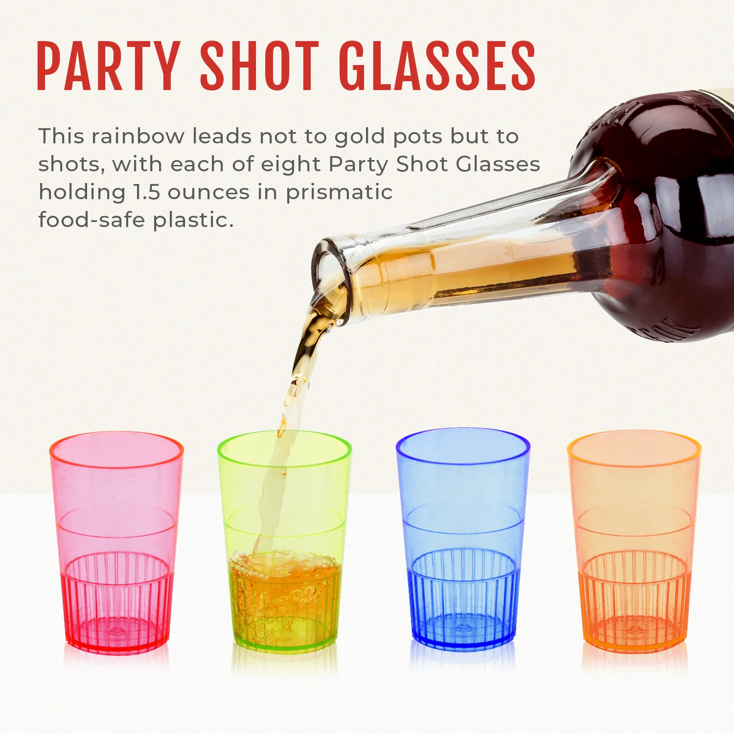 Savoy Party Shot Glasses, Set of 8 - Image 4