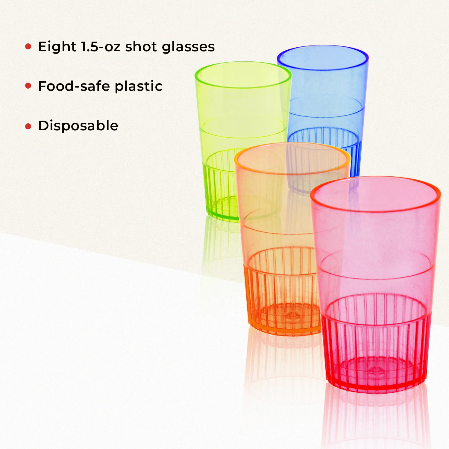 Savoy Party Shot Glasses, Set of 8 - Image 6