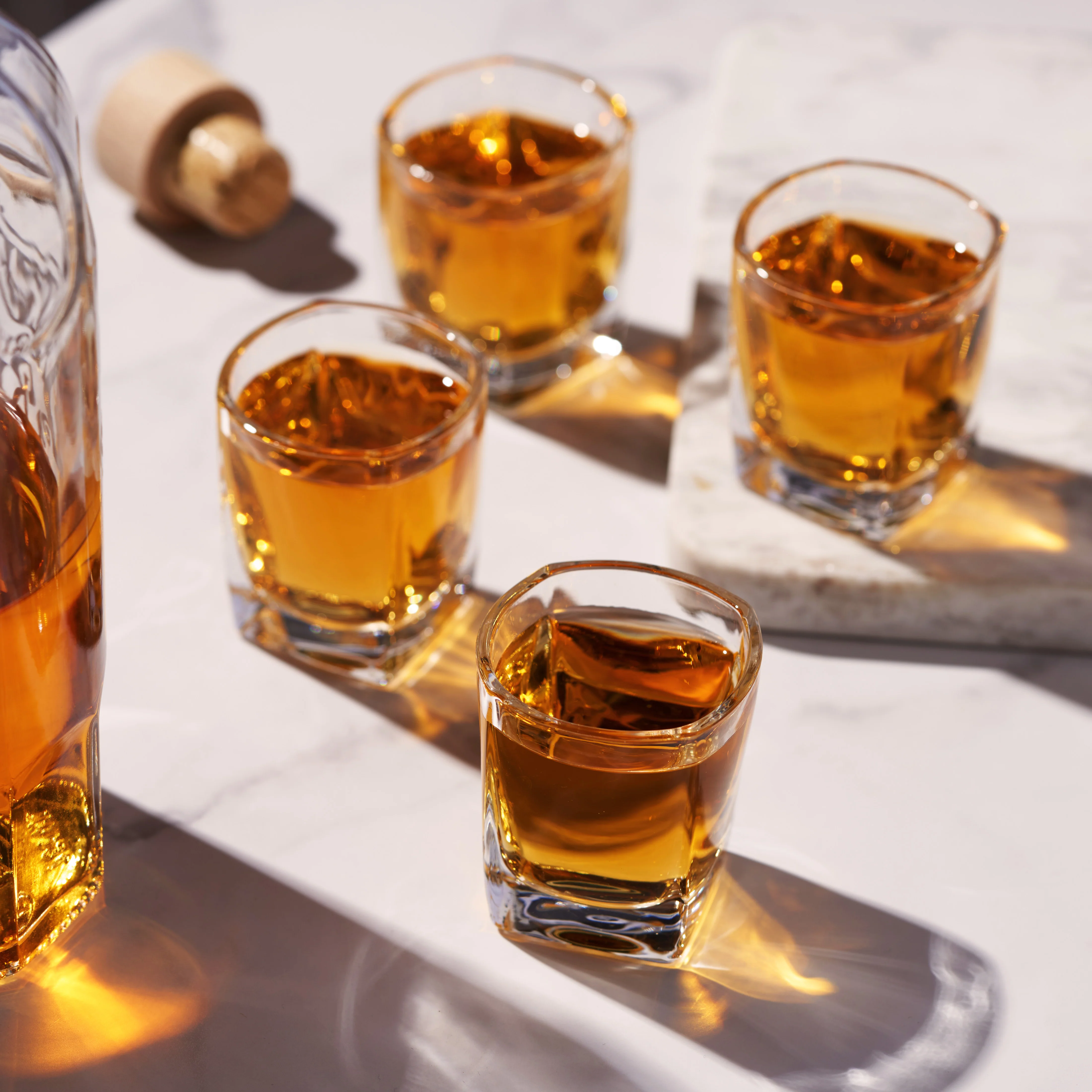 Square 1.5 oz Shot Glasses, Set of 4 - Image 5