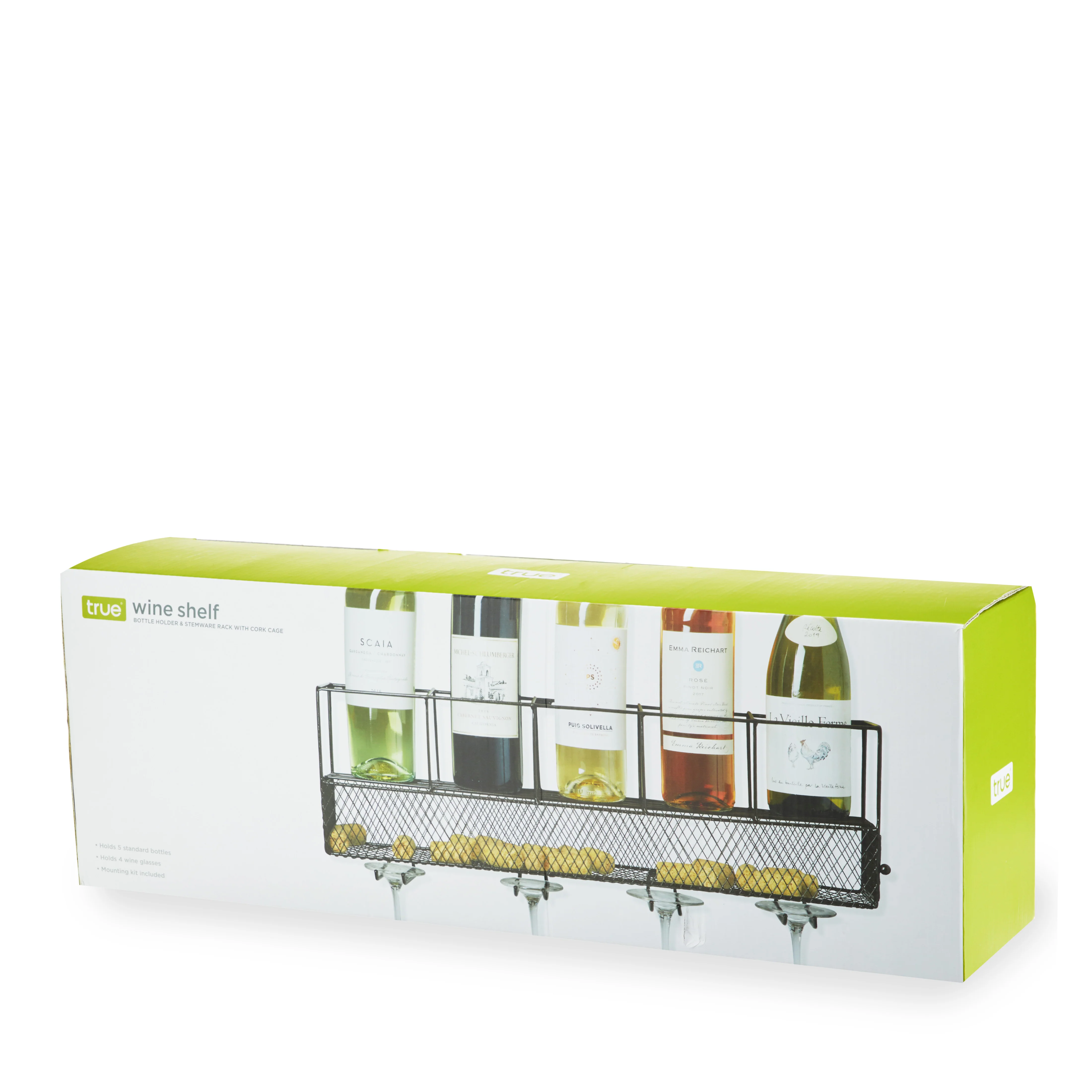 Wall Mounted Wine Shelf & Cork Cage - Image 2