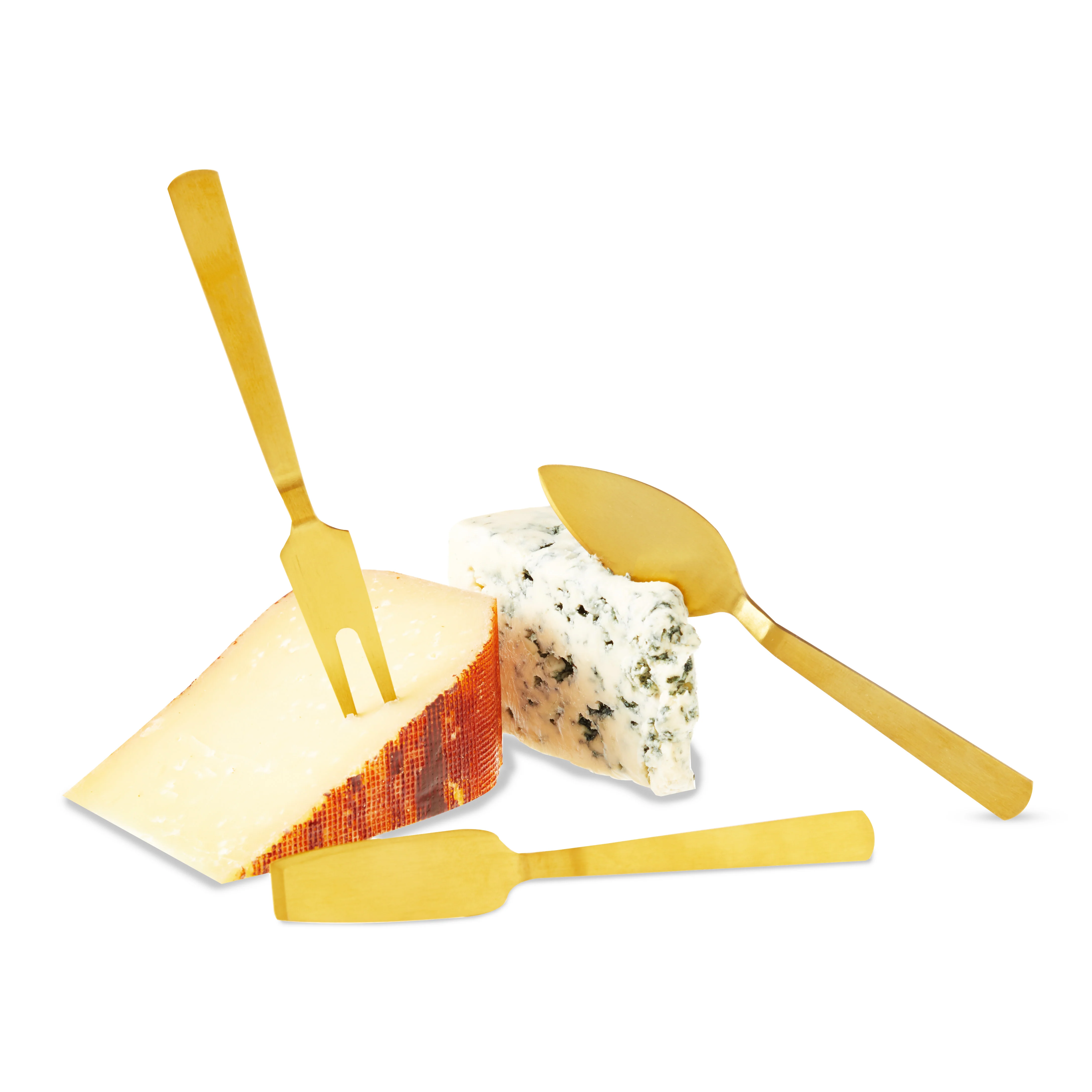 Cheese Knife in Gold, Set of 3 - Image 3