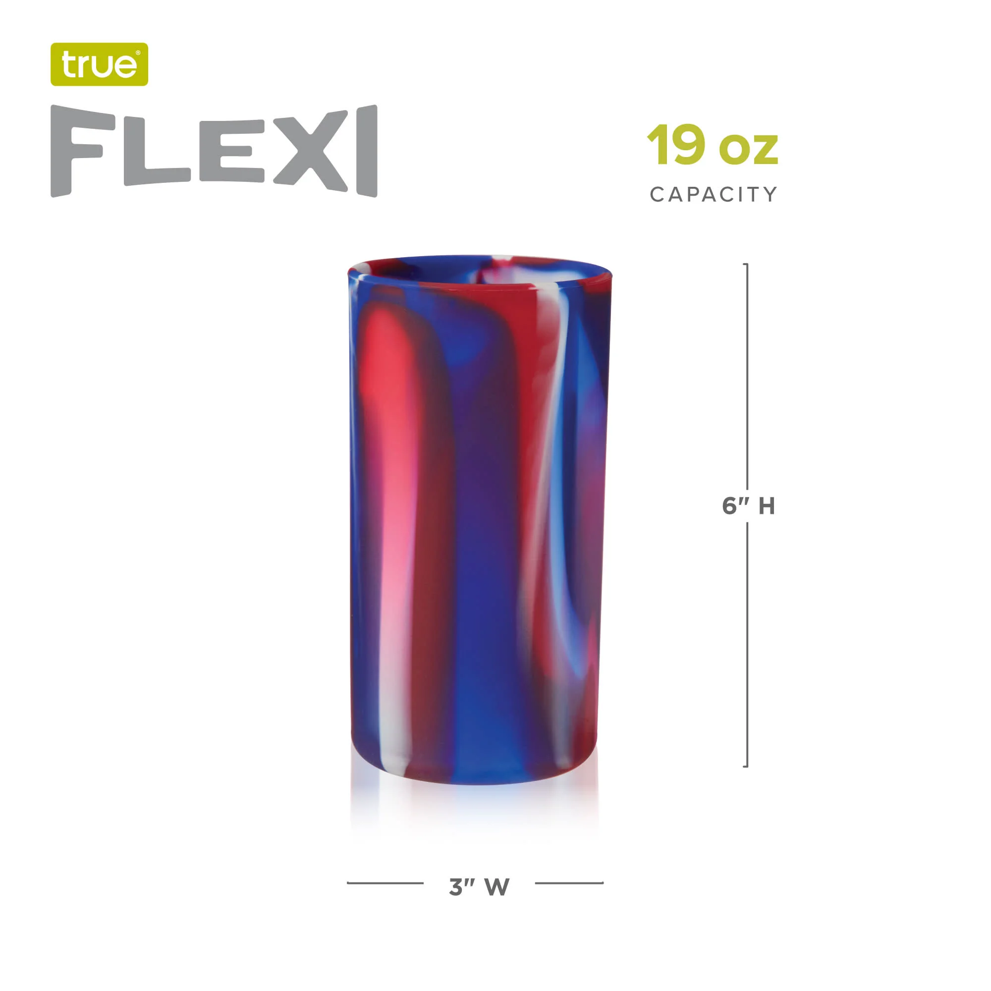 Flexi 19 oz Silicone Highball Tumblers in Tie Dye, Set of 2 - Image 8
