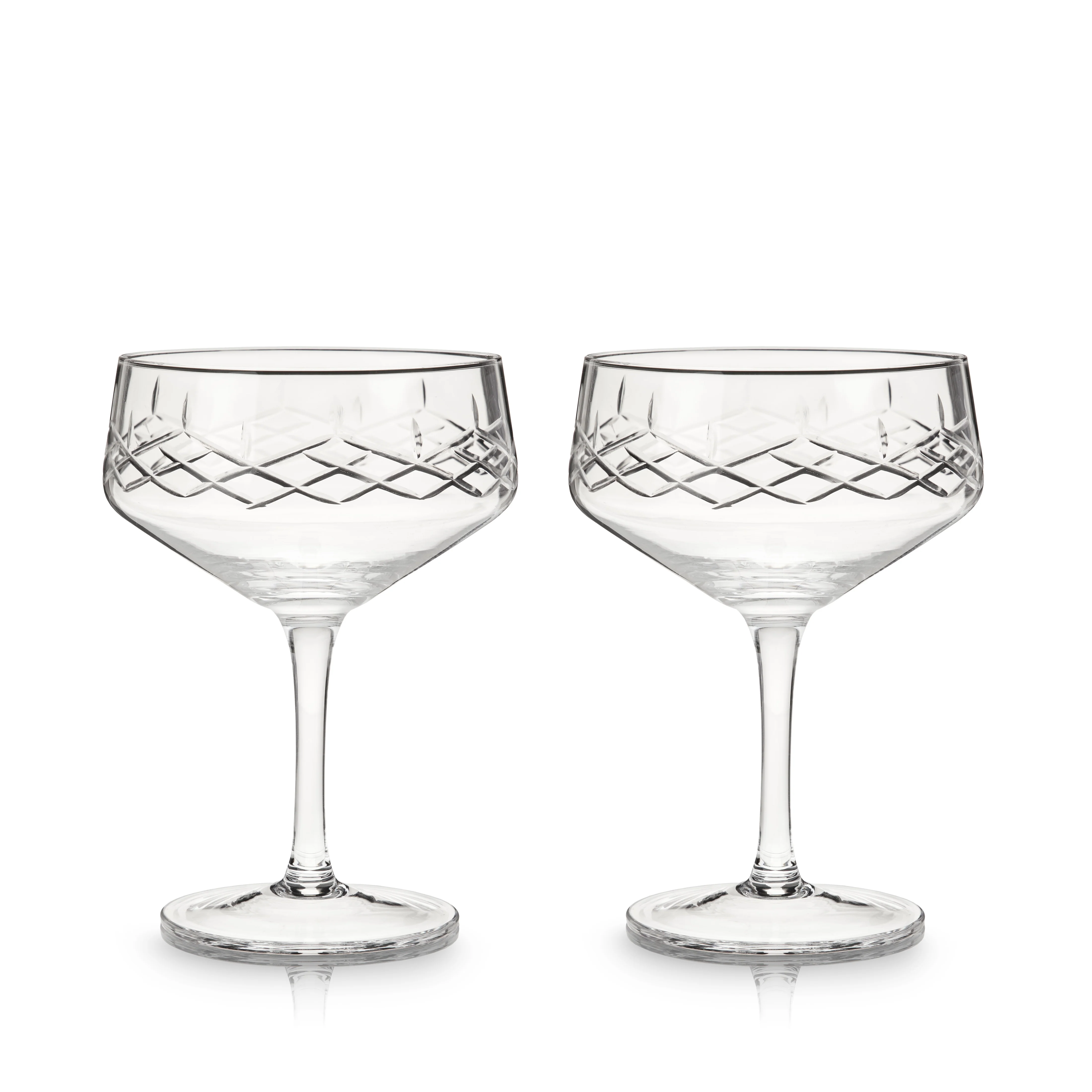 Admiral Crystal Coupe Glasses, Set of 2 - Image 3