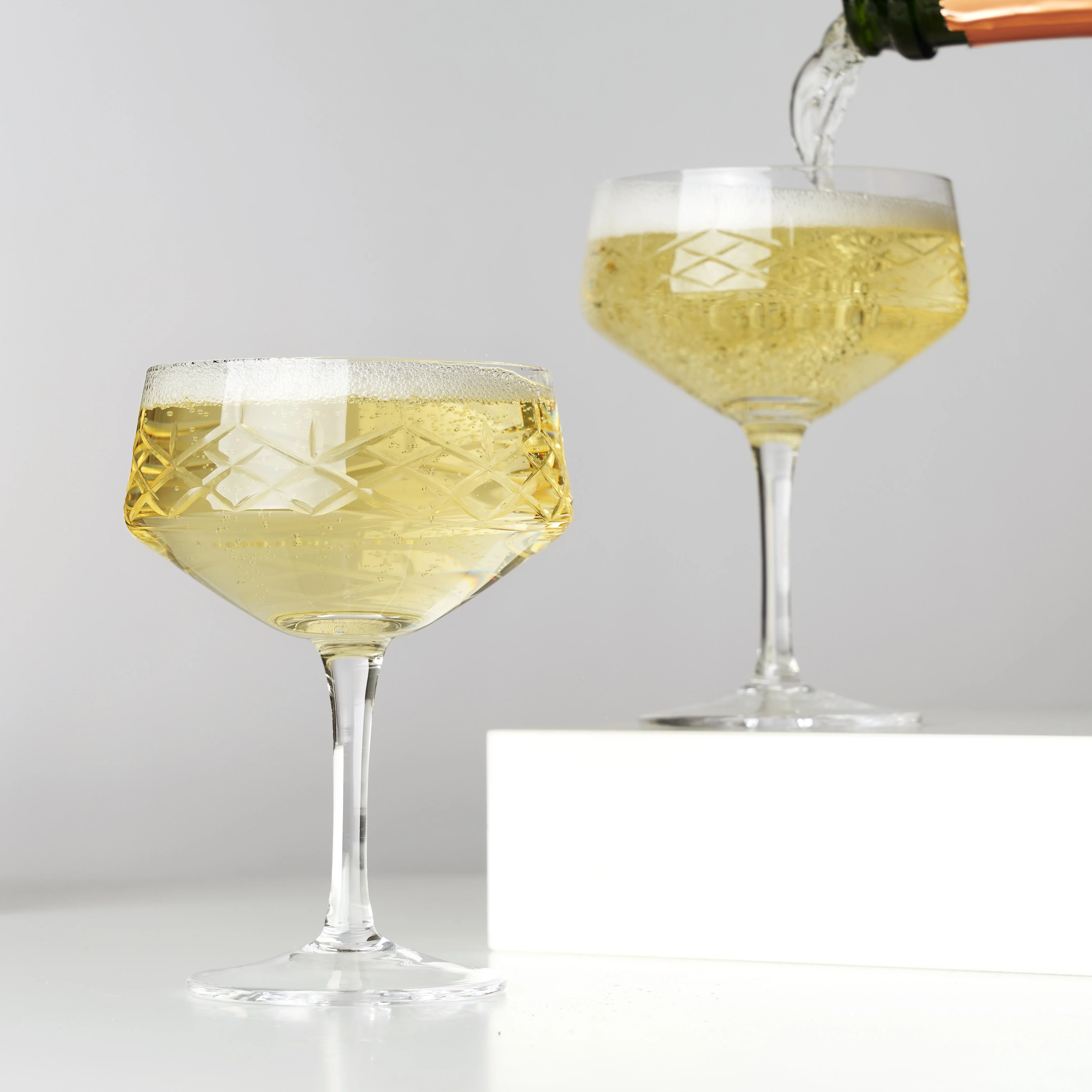 Admiral Crystal Coupe Glasses, Set of 2 - Image 5