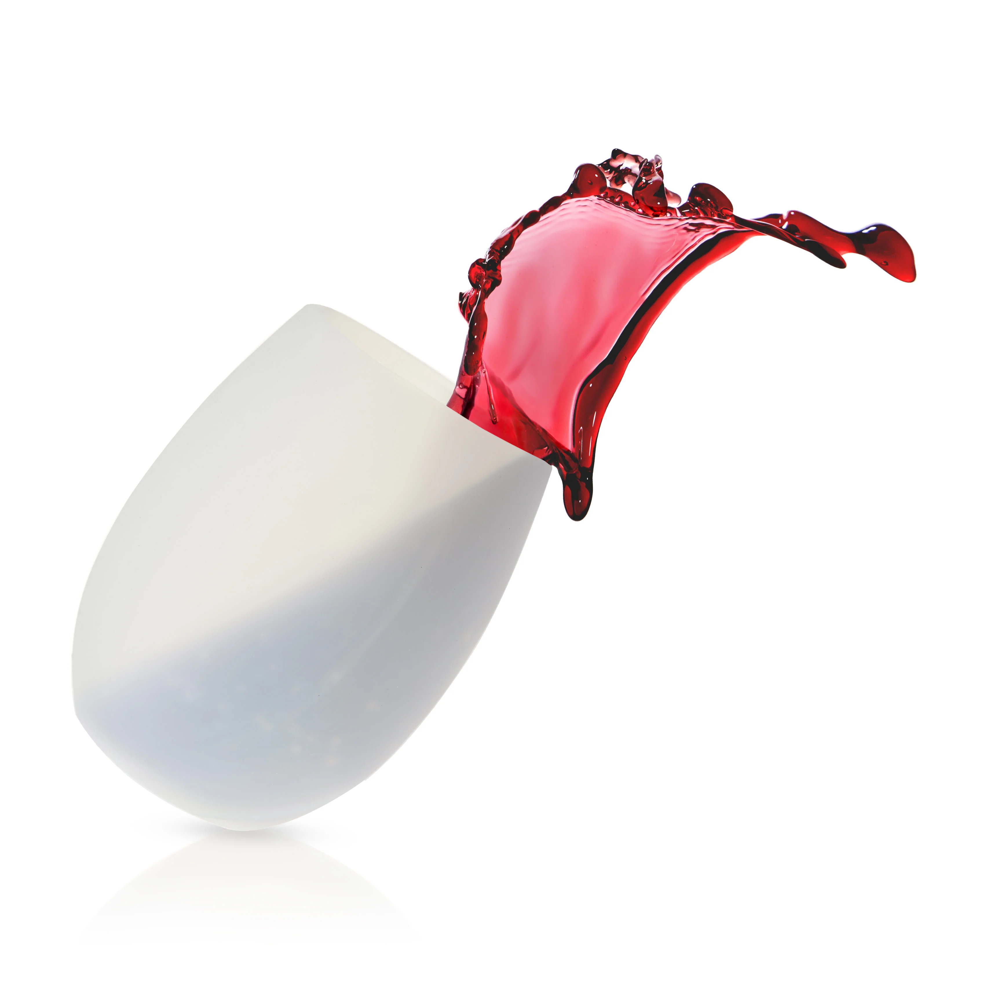 Flexi Aerating Silicone Wine Cups in White, Set of 2 - Image 3
