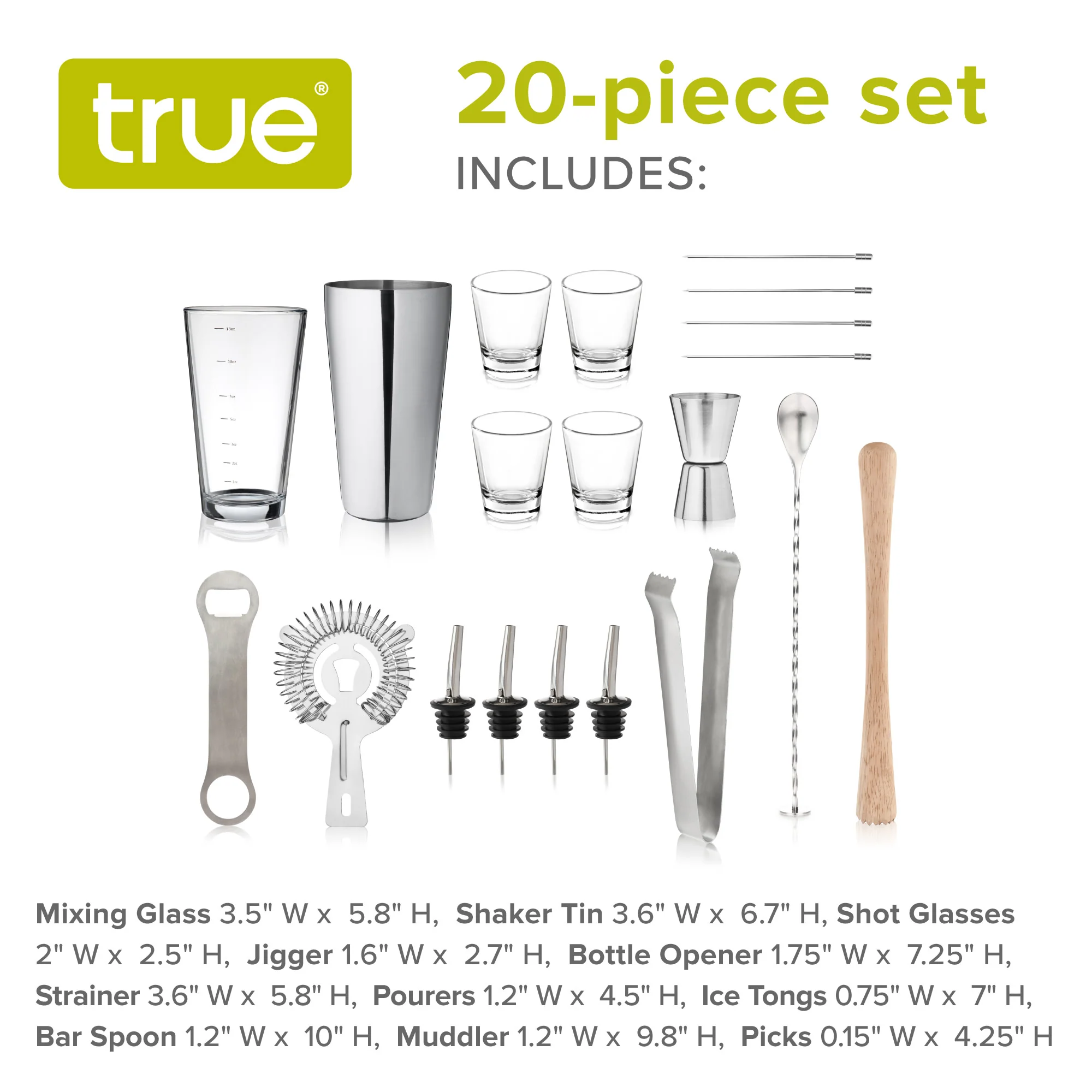 20-Piece Mixologist Barware Set - Image 7