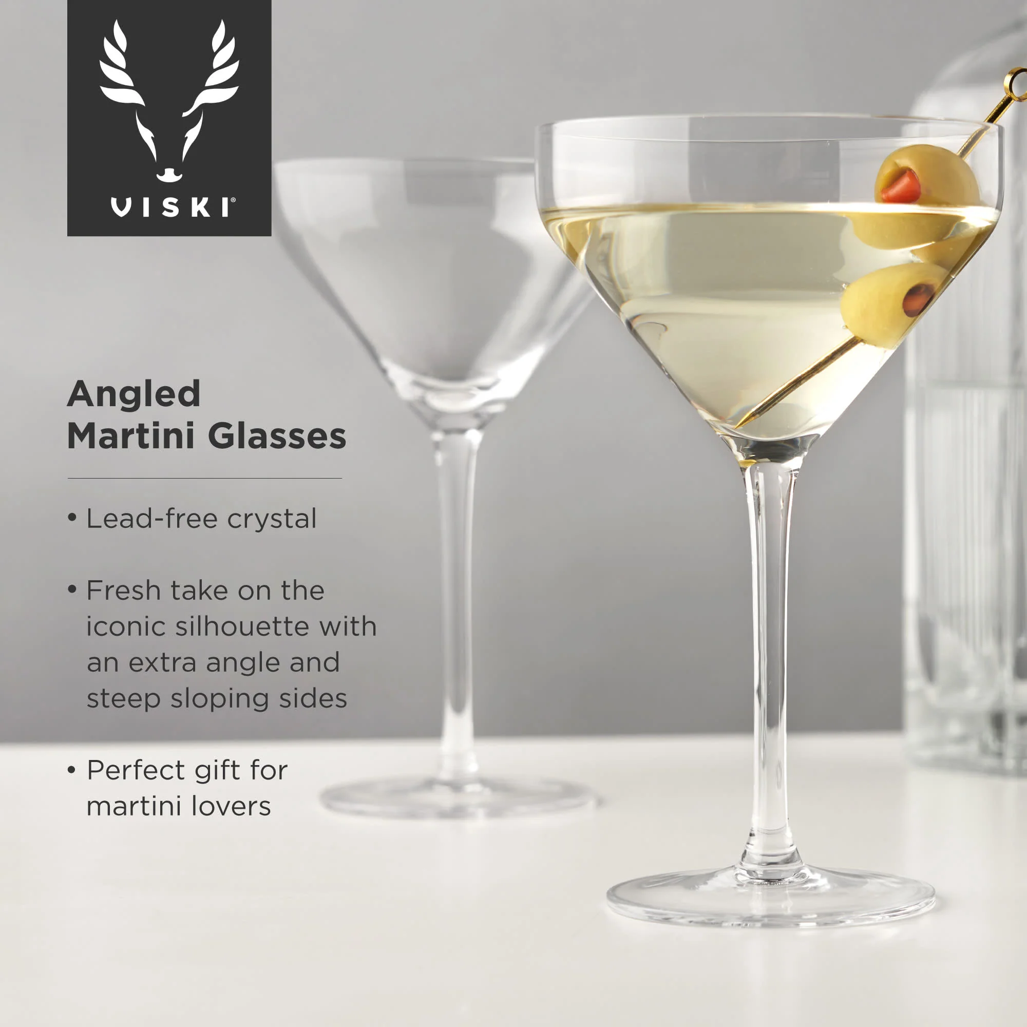 Raye Crystal Angled Martini Glasses, Set of 2 - Image 6