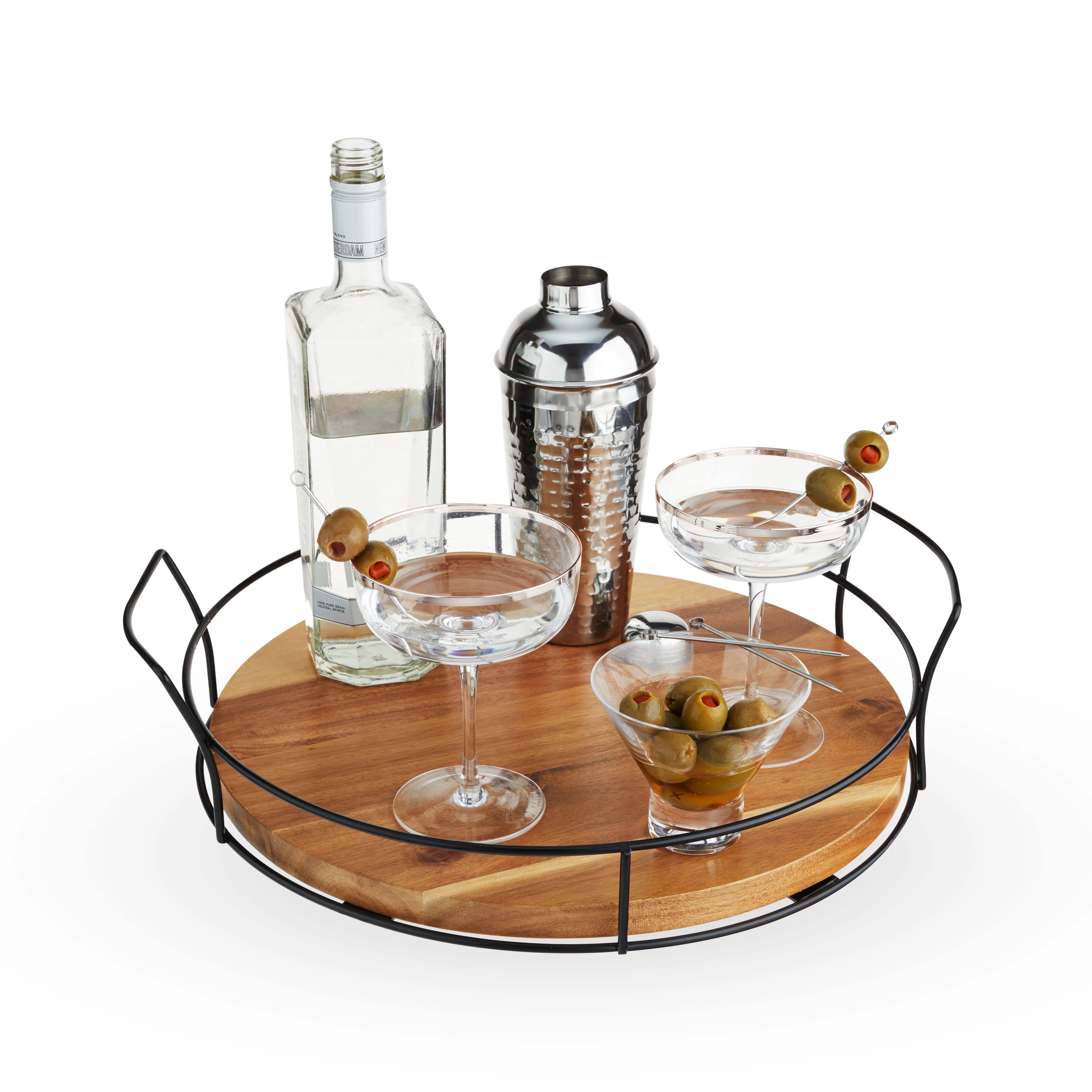 Modern Manor Acacia Cocktail Tray - Image 3