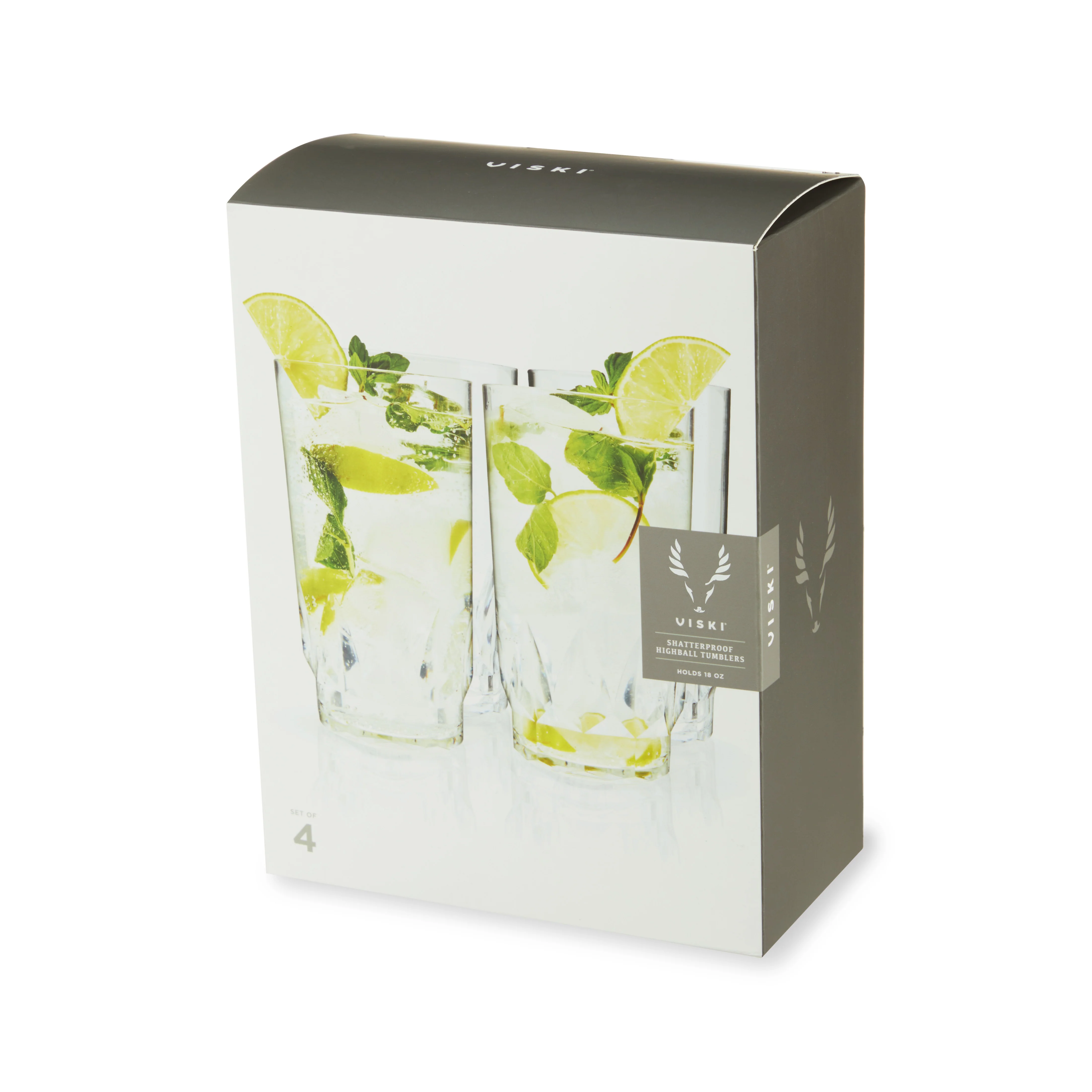 Shatterproof Acrylic Highball Tumblers, Set of 4 - Image 2