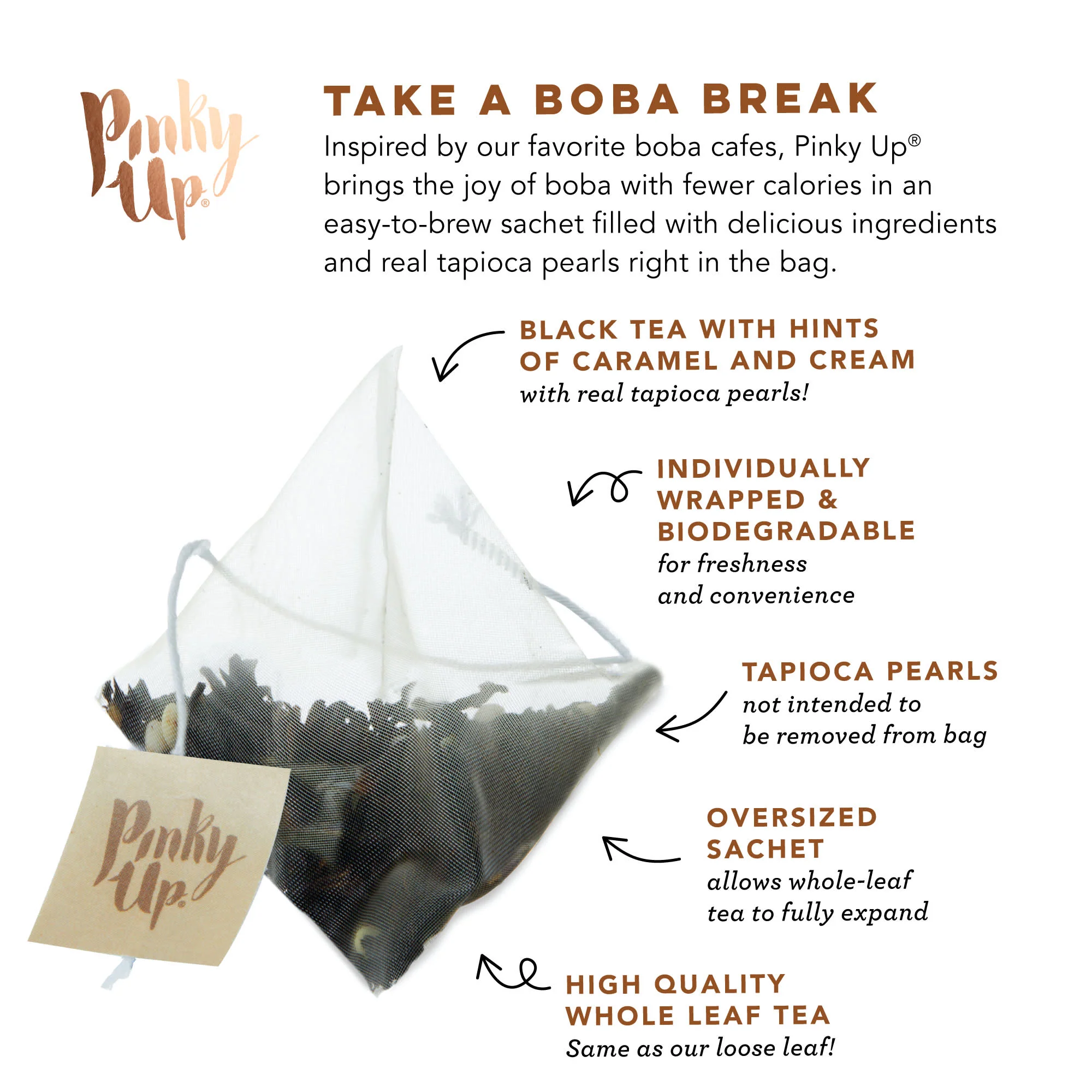 Brown Sugar Boba Tea, 12 Sachets - Image 5