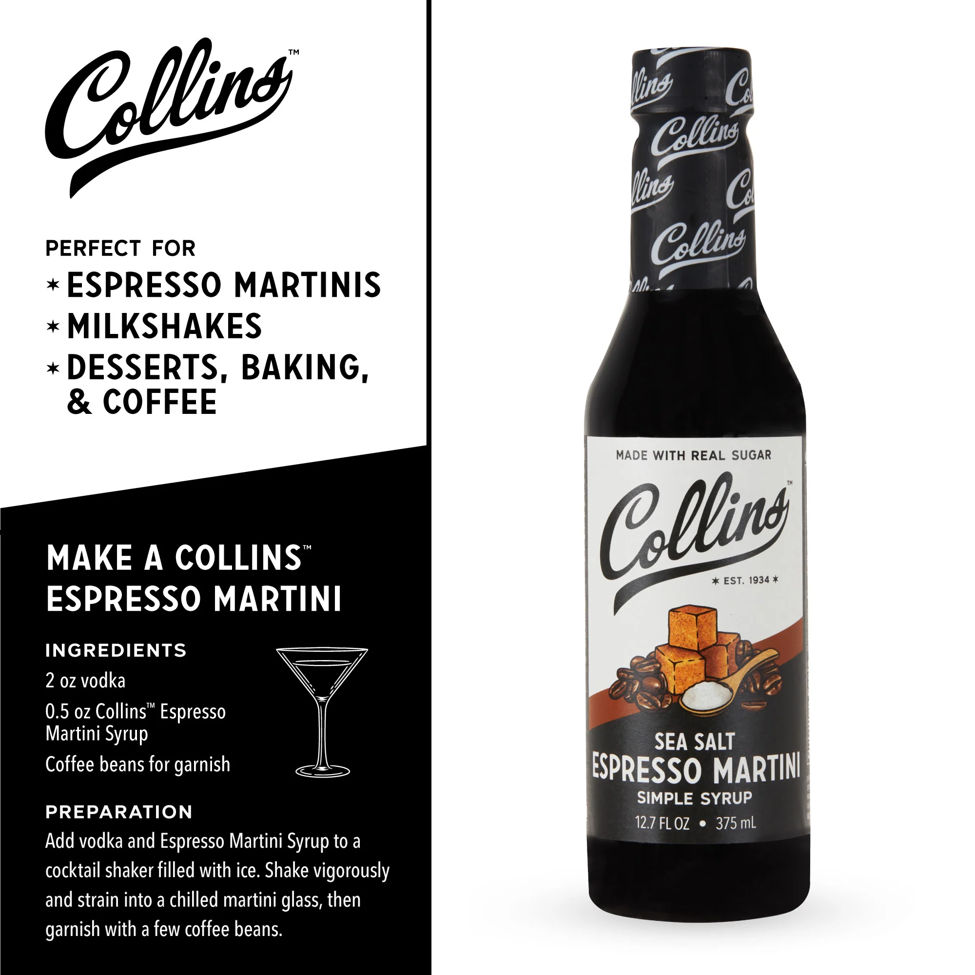 Sea Salt Espresso Martini Syrup, 12.7 oz - Image 5