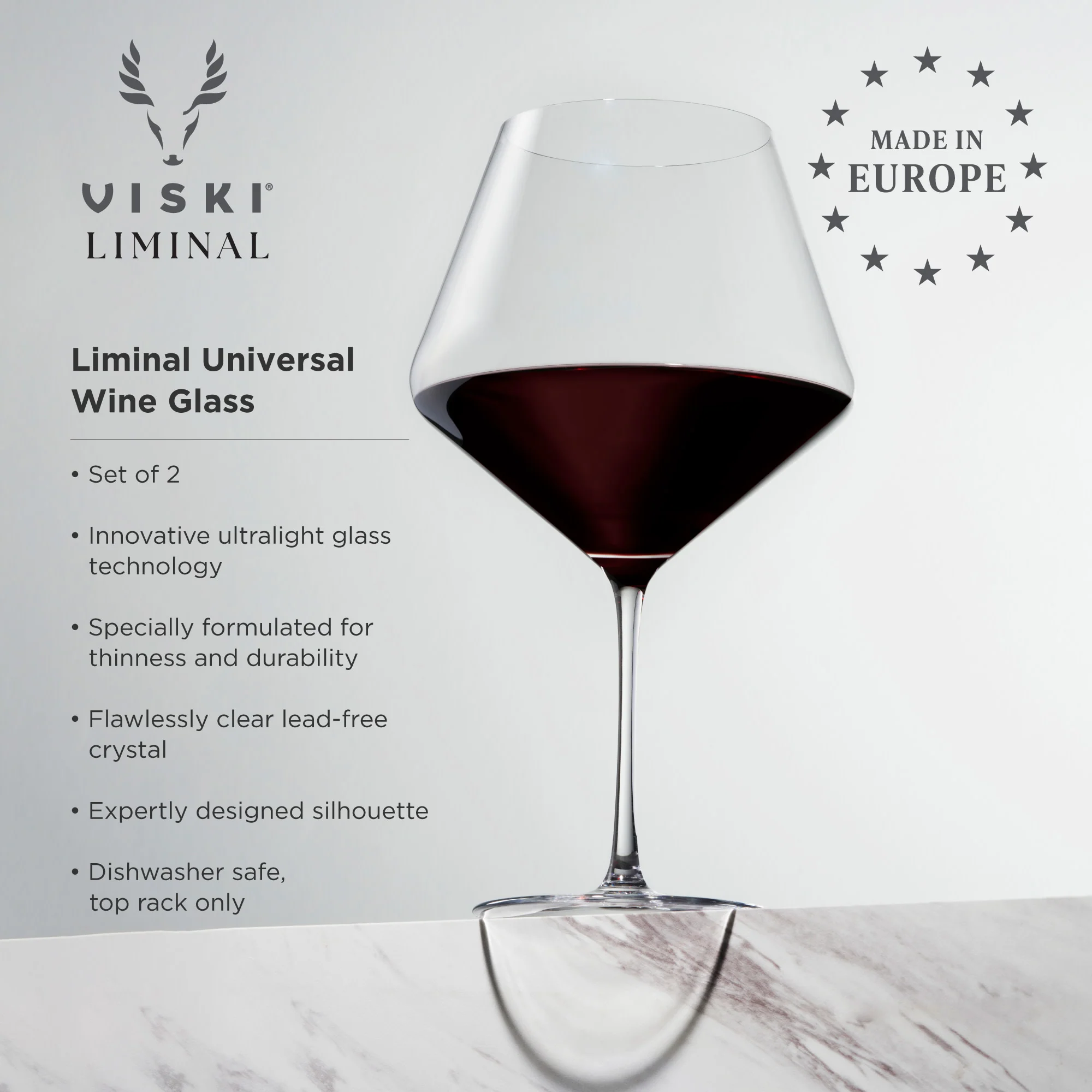 Reserve Liminal Burgundy Wine Glasses, Set of 2 - Image 6