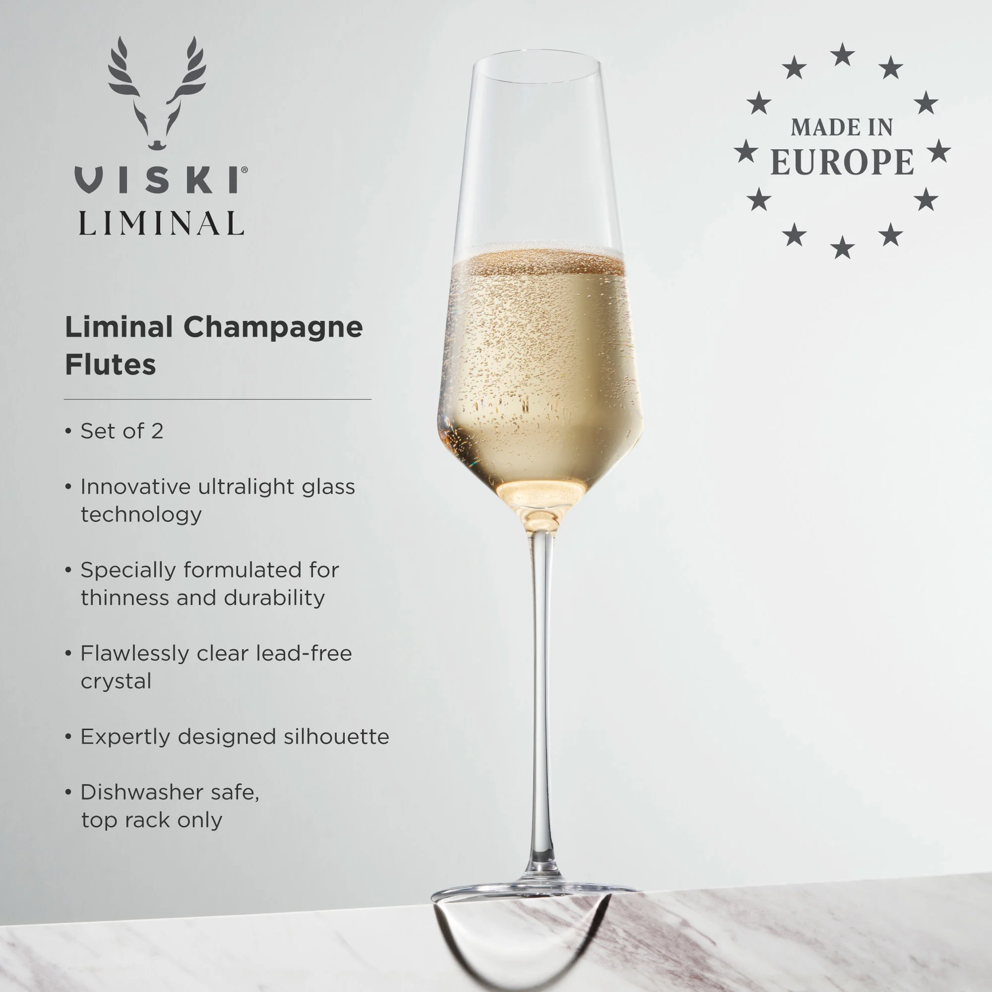 Reserve Liminal Champagne Flutes, Set of 2 - Image 6