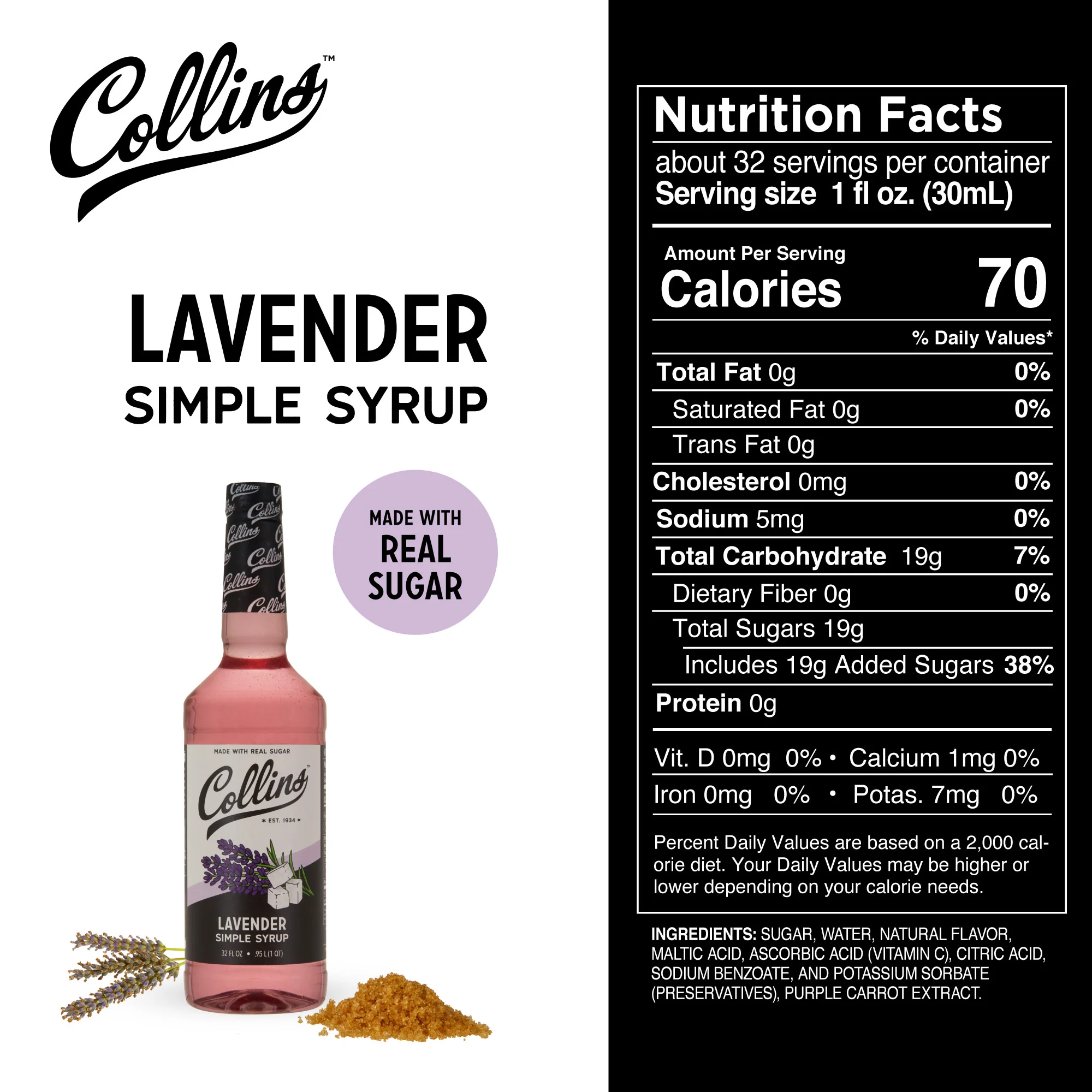 Lavender Simple Syrup, 32 oz - Image 6