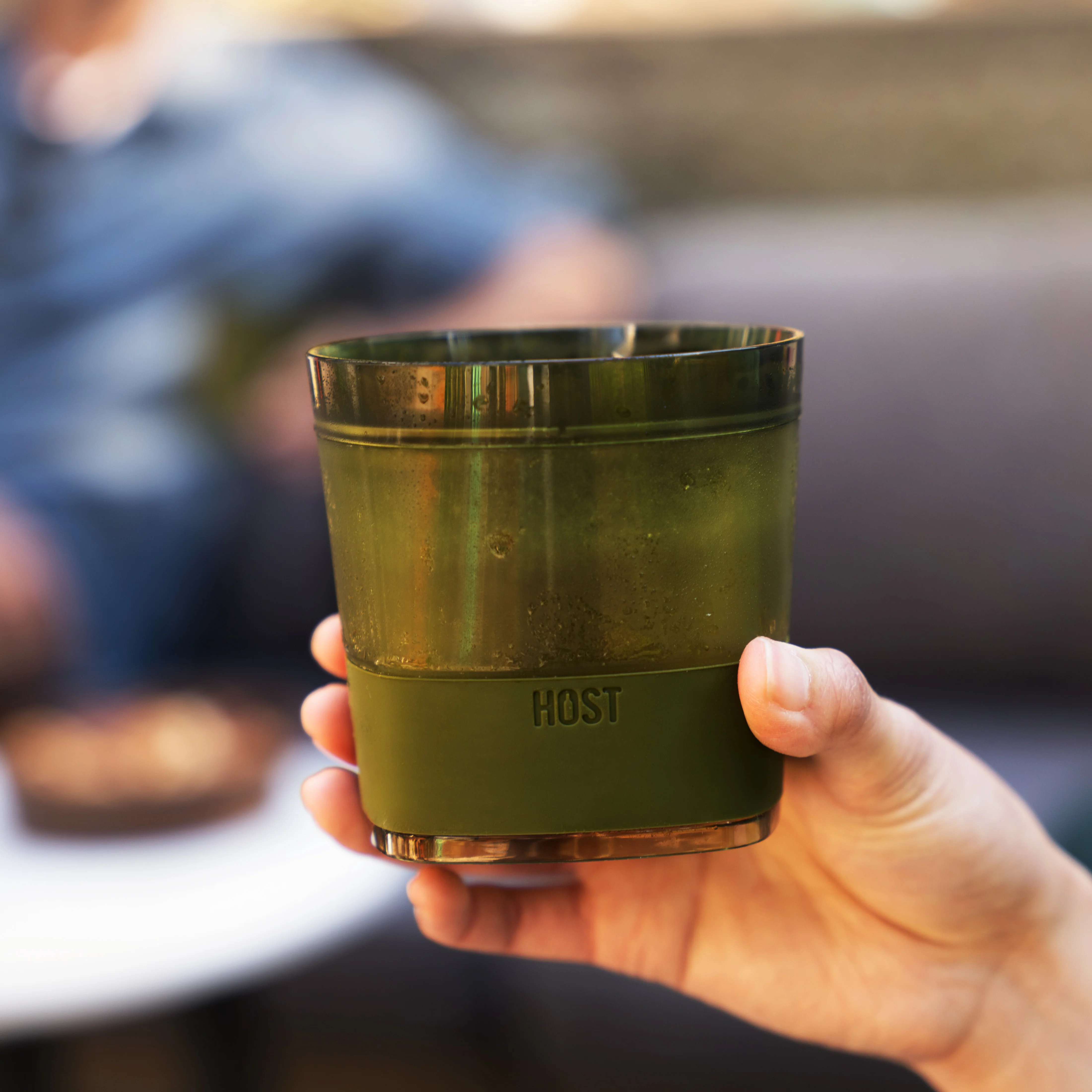Whiskey FREEZE Cooling Cup in Olive Green, Set of 2 - Image 5