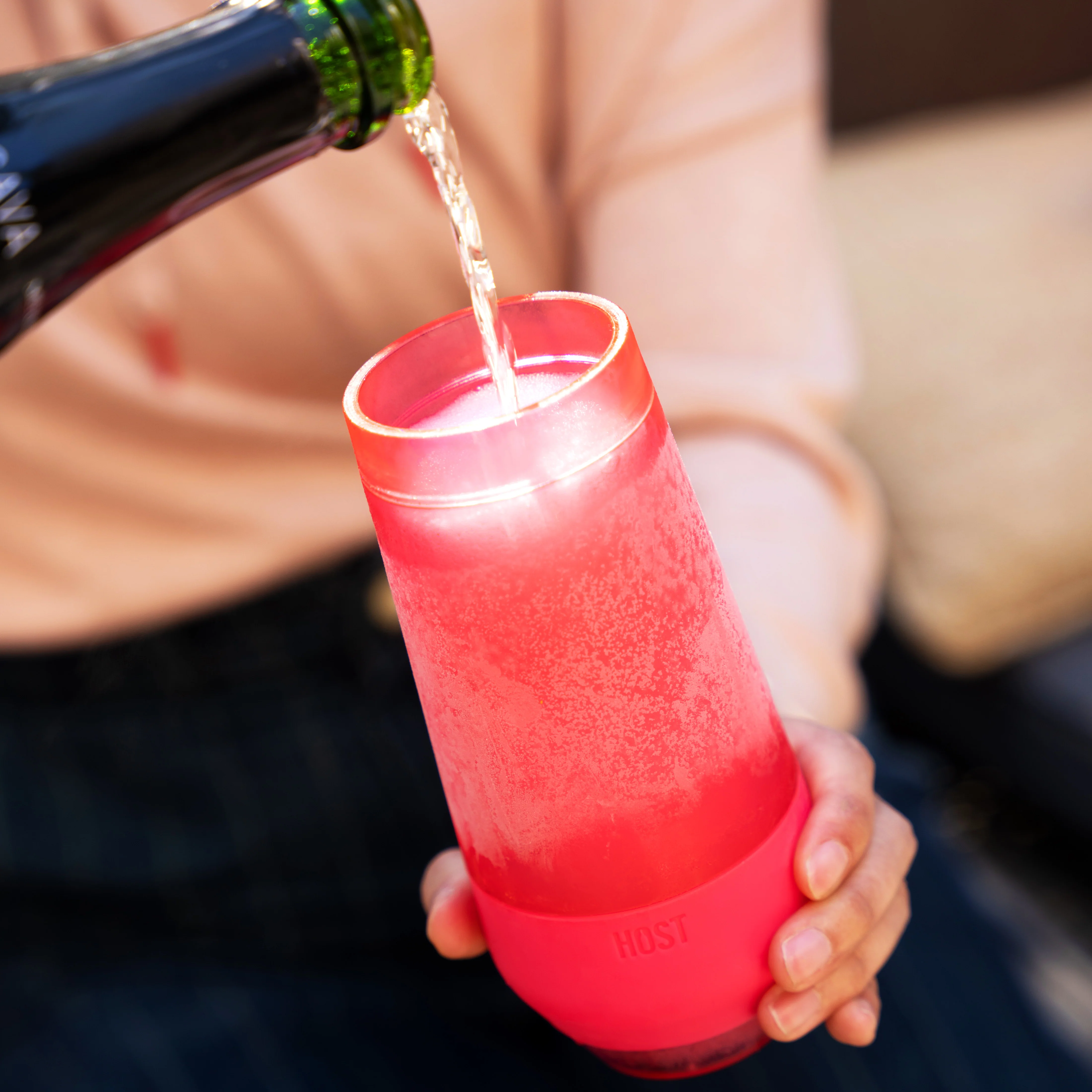 Champagne FREEZE Cooling Cup in Assorted Vivid Colors, CDU 12ct - Image 4