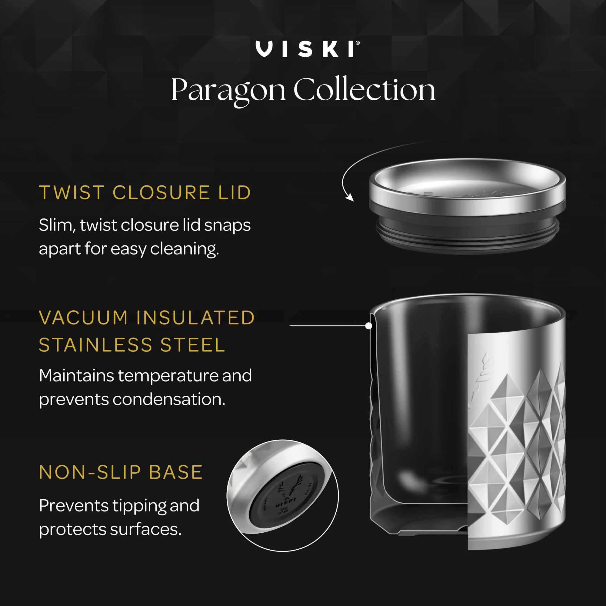 Paragon Stainless Steel Rocks Tumbler in Satin Green - Image 8