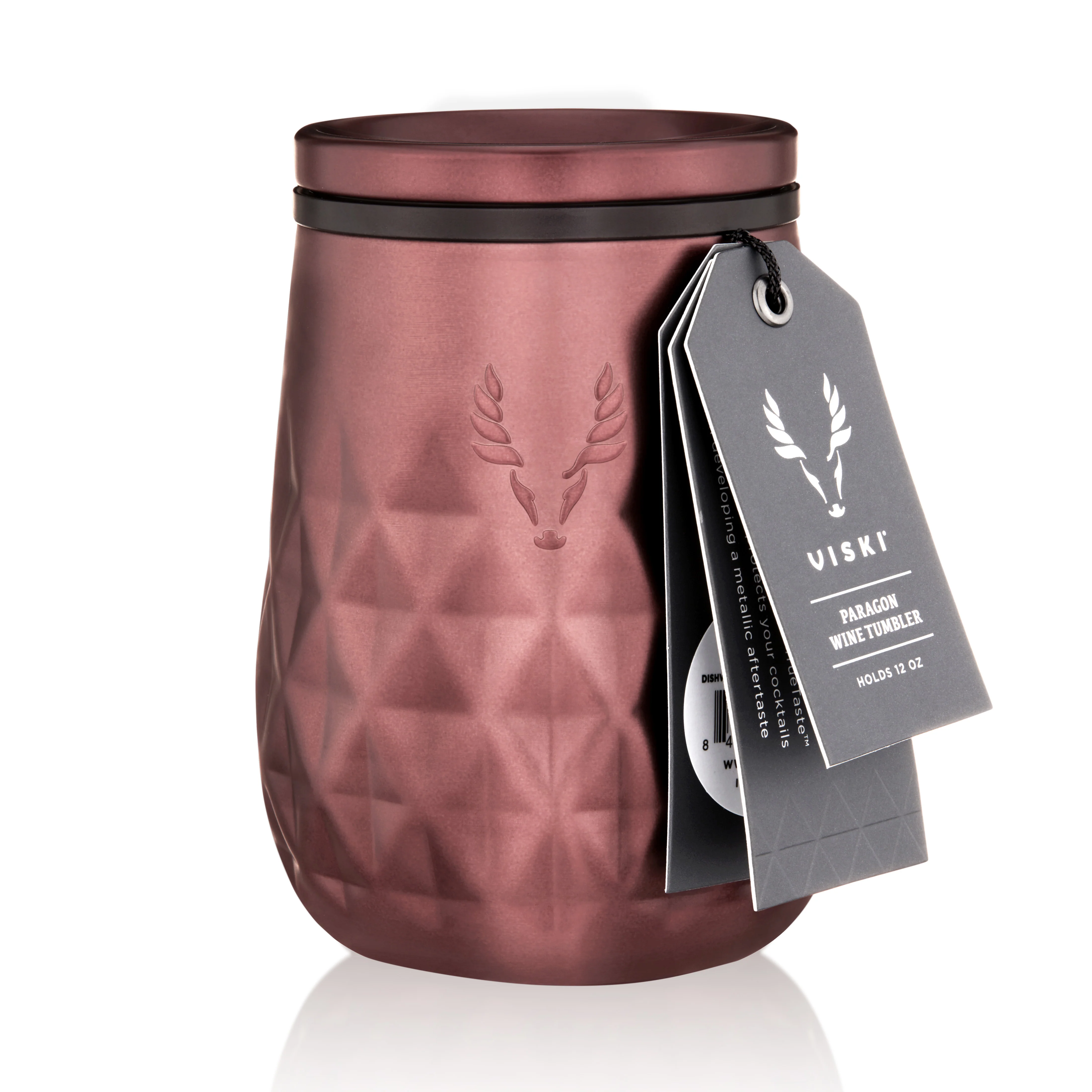 Paragon Stainless Steel Wine Tumbler in Vintage Rose - Image 2