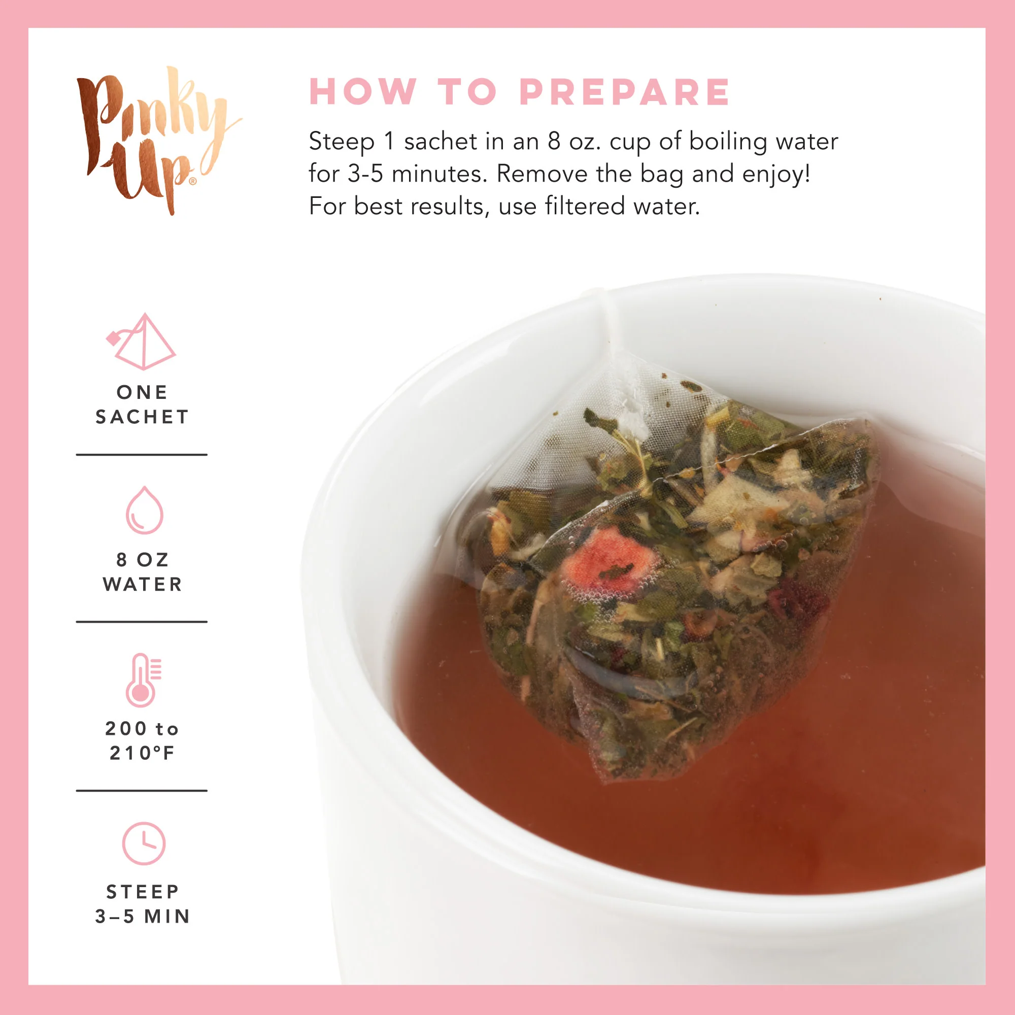 Strawberry Mint Herbal Tea, 15 Sachets - Image 7