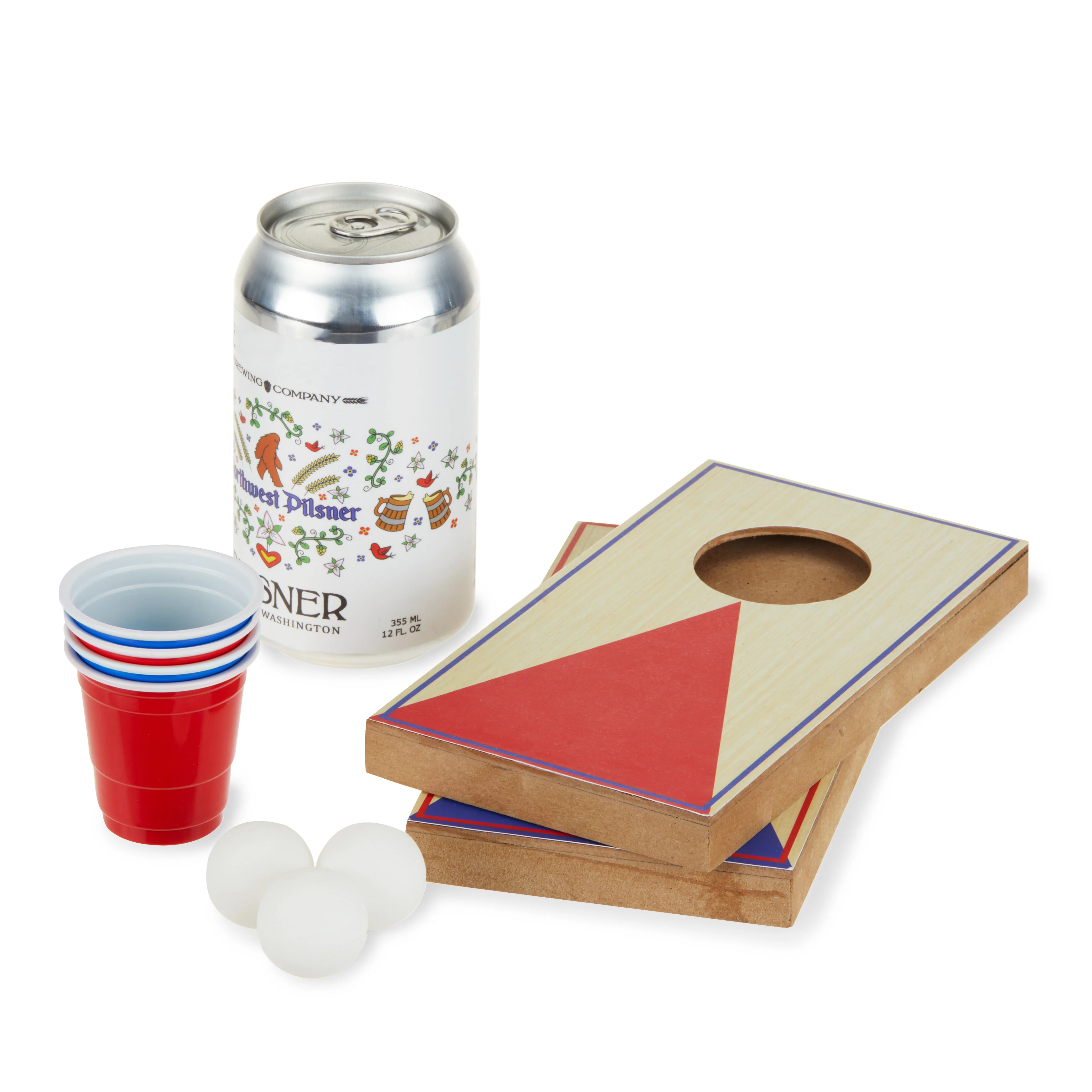 Mini Cornhole Pong Set - Image 3