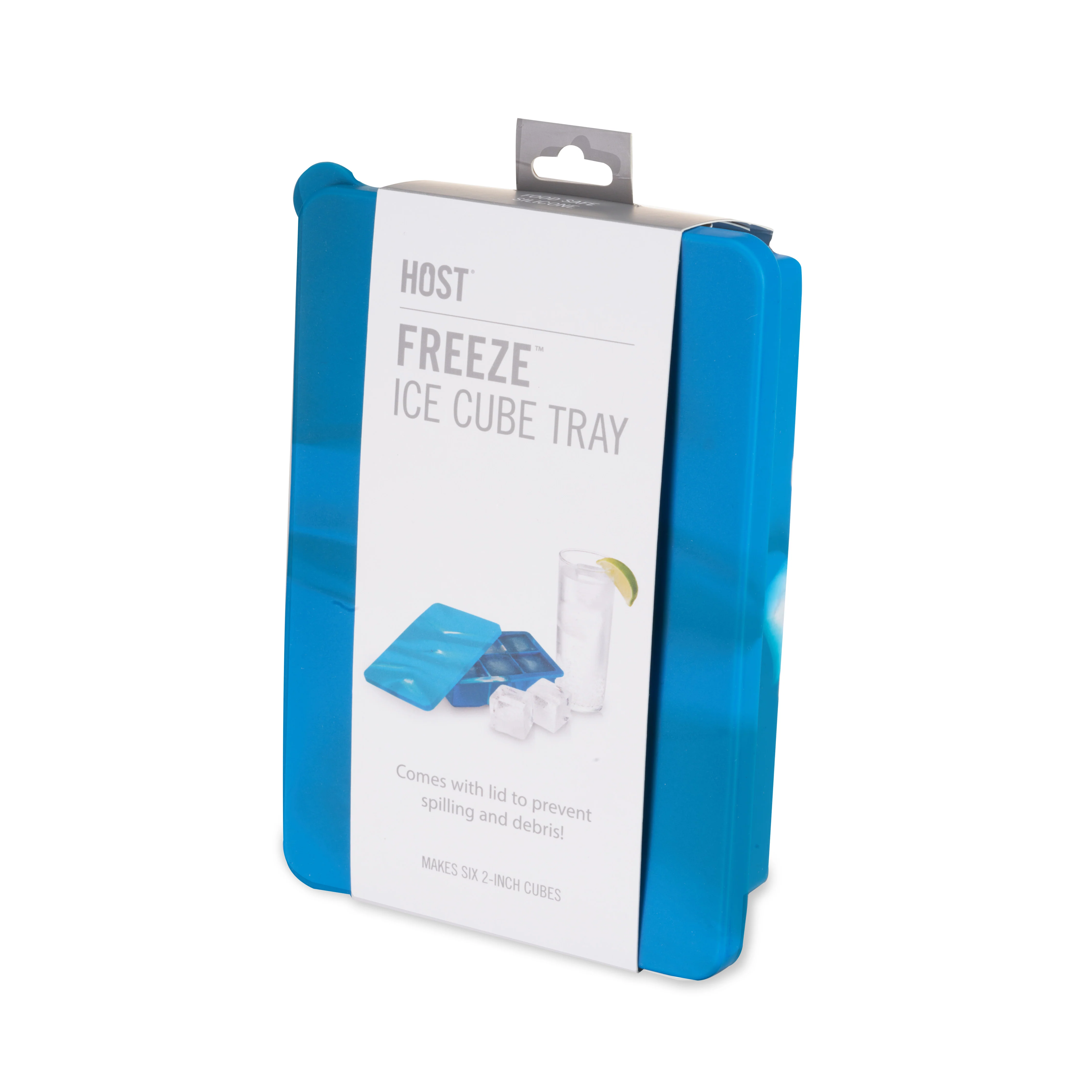 2" Ice Cube Tray with Lid in Blue Marble - Image 2