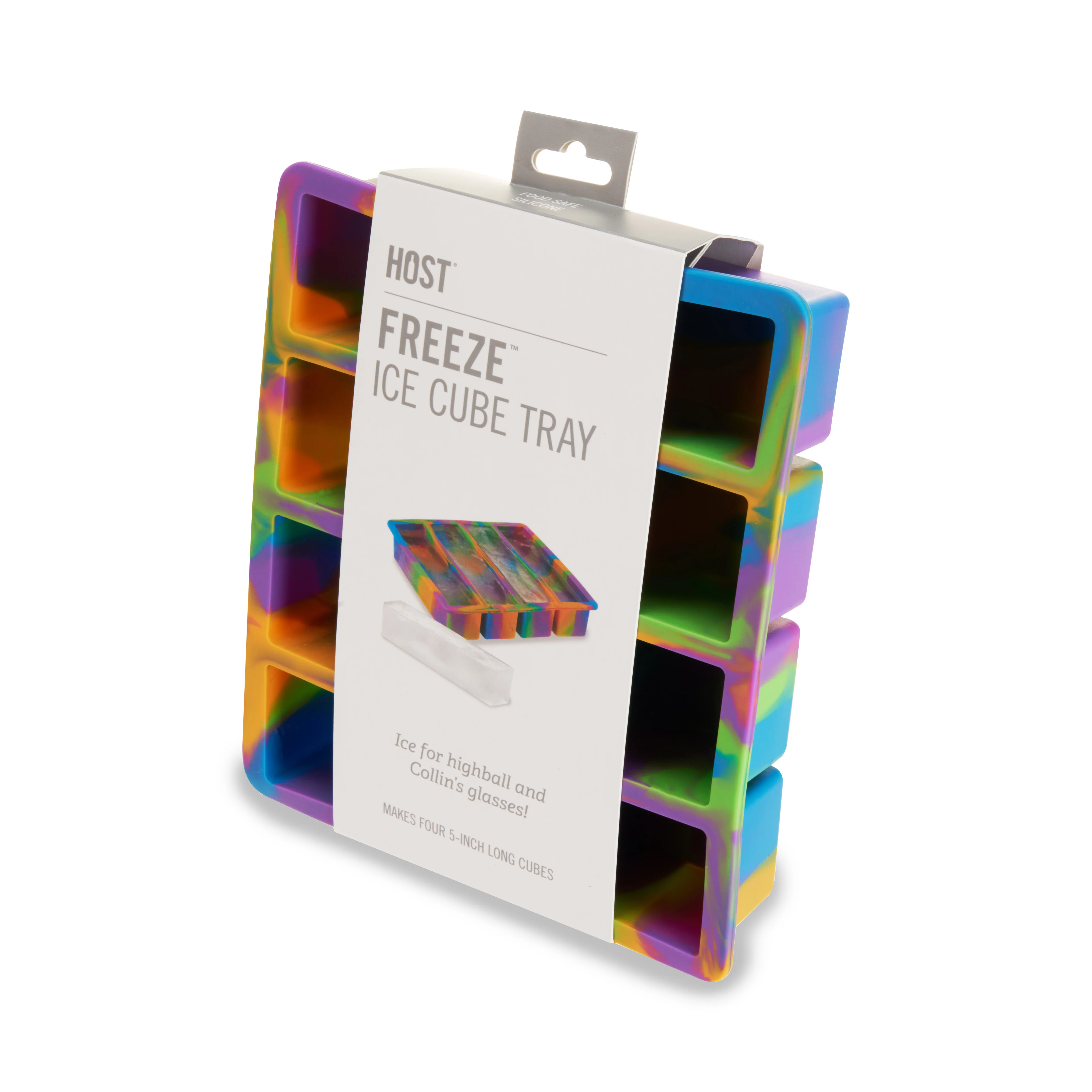 Water Bottle Ice Cube Tray in Colored Marble - Image 2