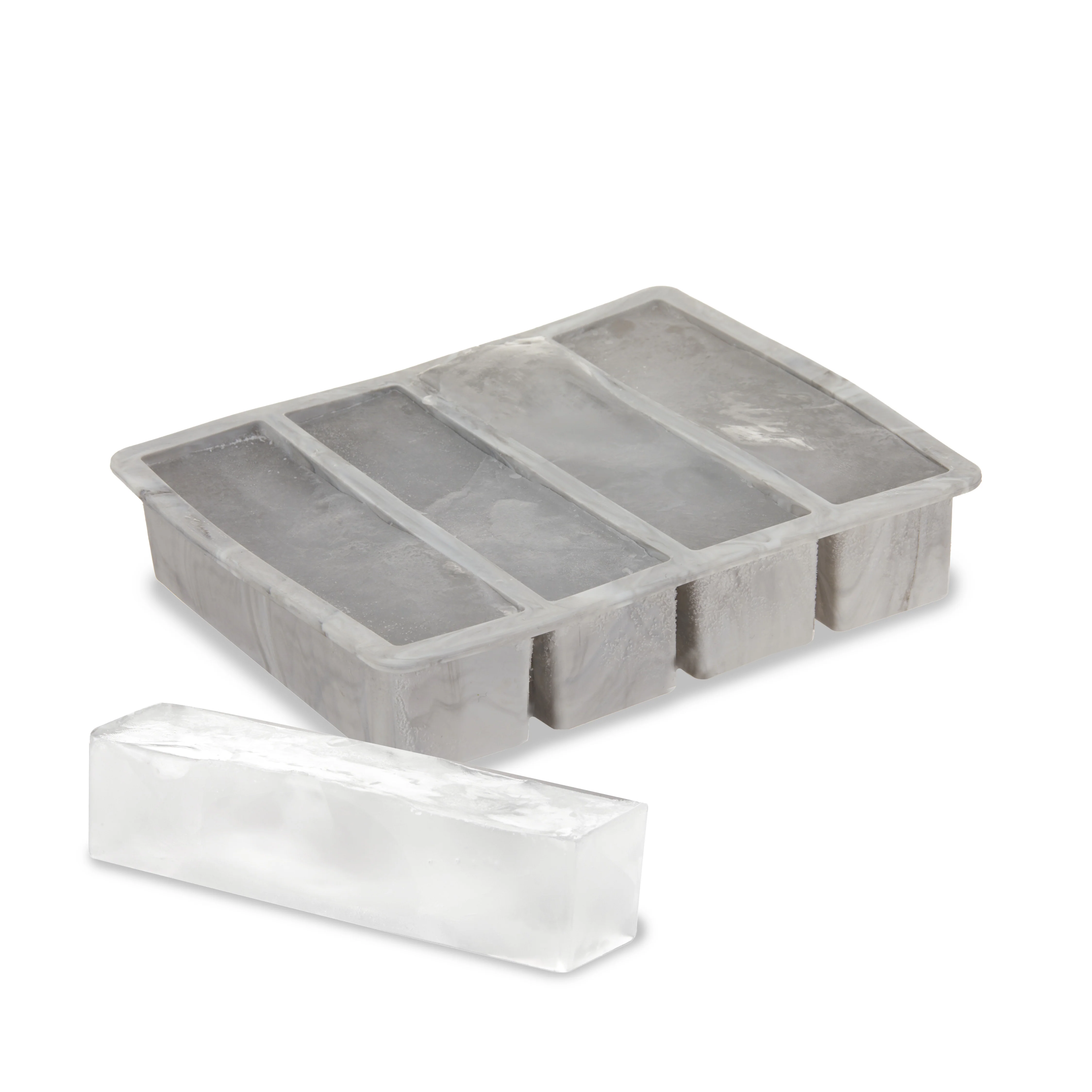 Water Bottle Ice Cube Tray in Gray Marble - Image 3