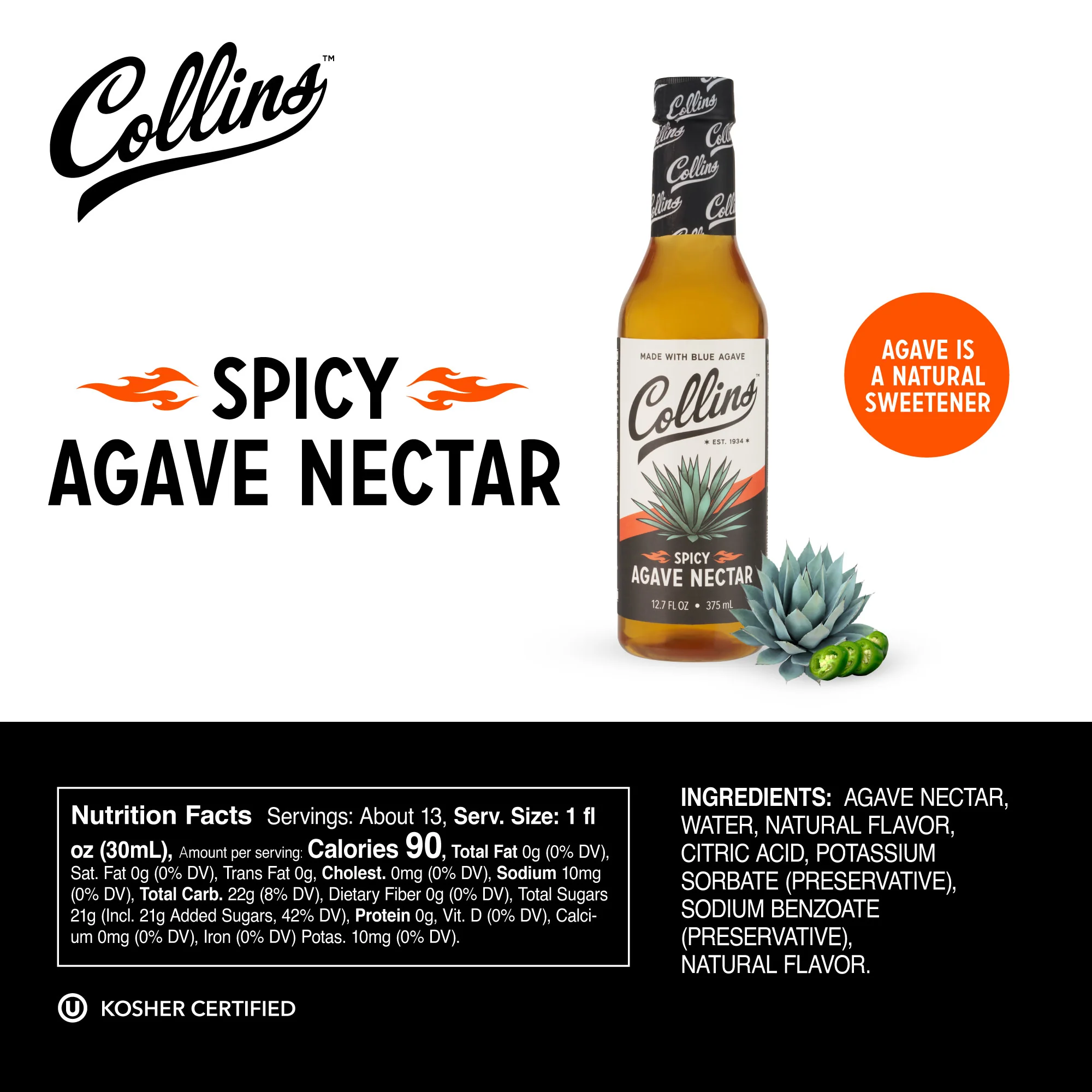 Spicy Agave Nectar, 12.7 oz - Image 6