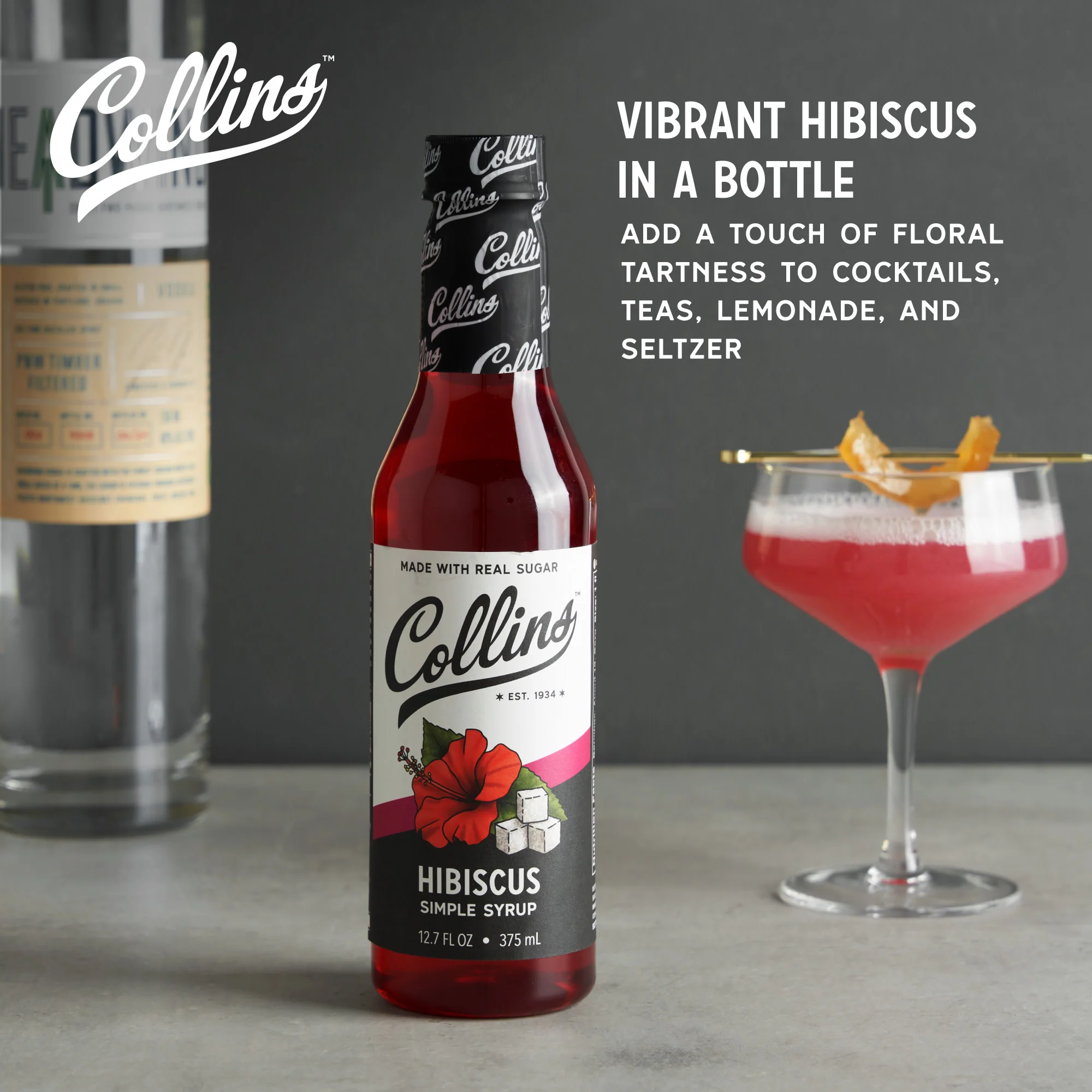 Hibiscus Simple Syrup, 12.7 oz - Image 4