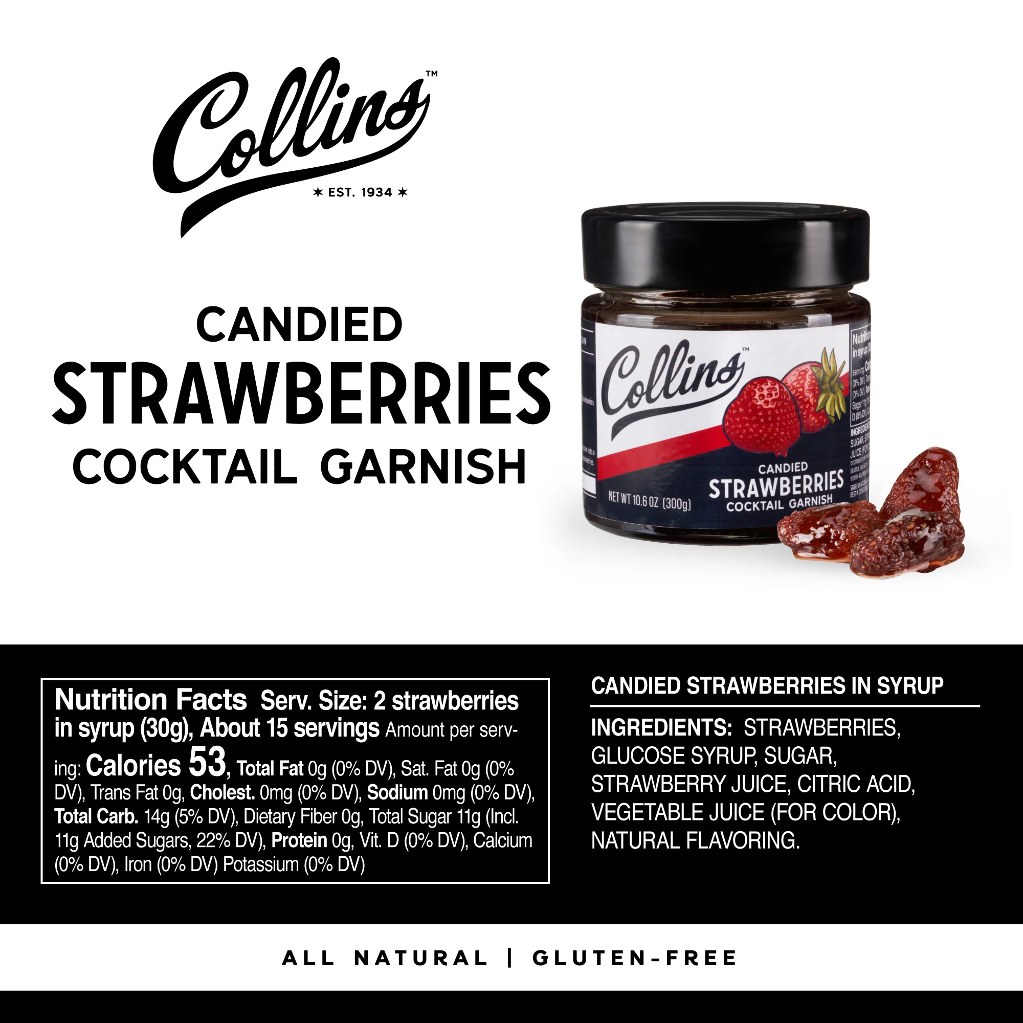 Candied Strawberries in Syrup, 10.6 oz - Image 6