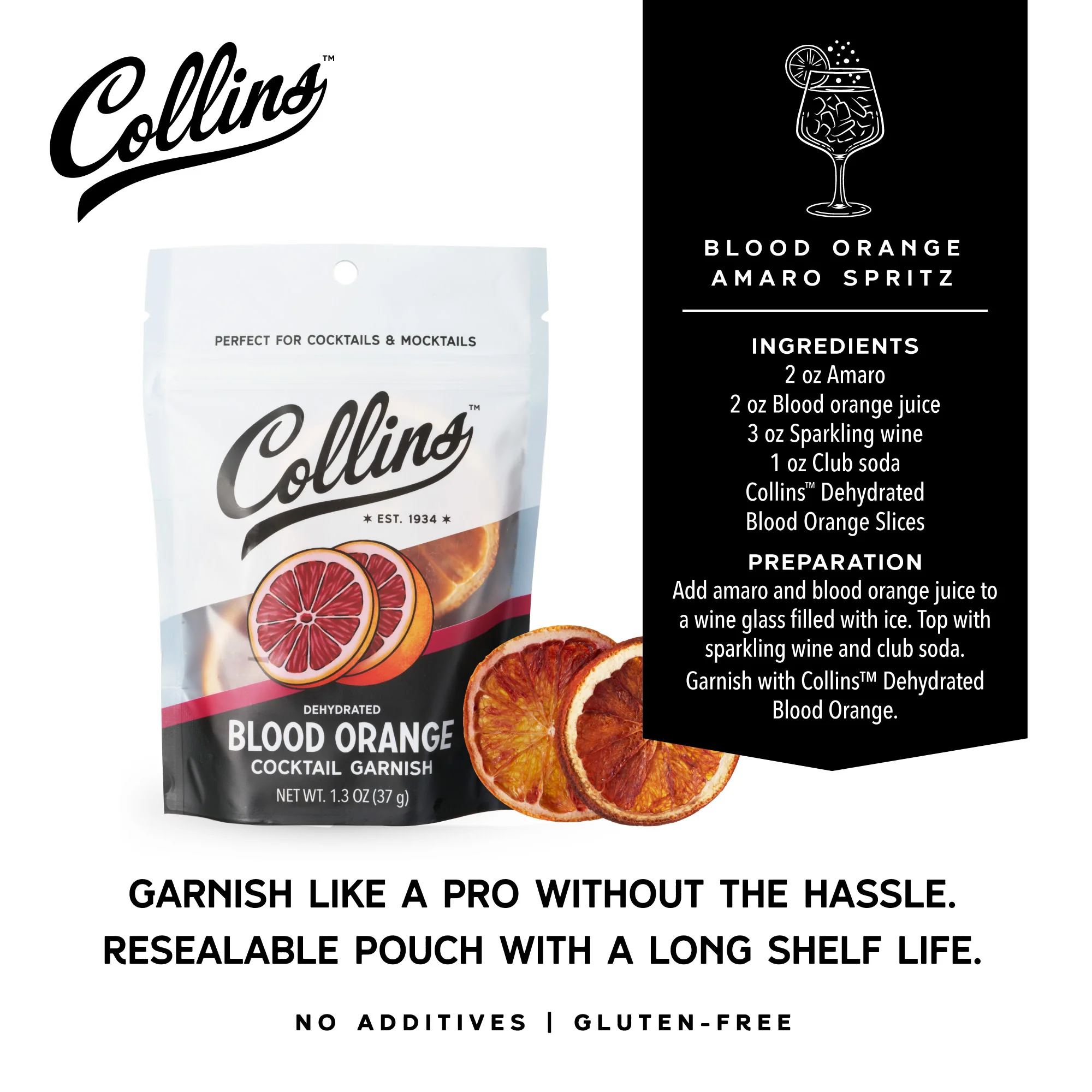 Dehydrated Blood Orange Cocktail Garnish, 1.3 oz - Image 5