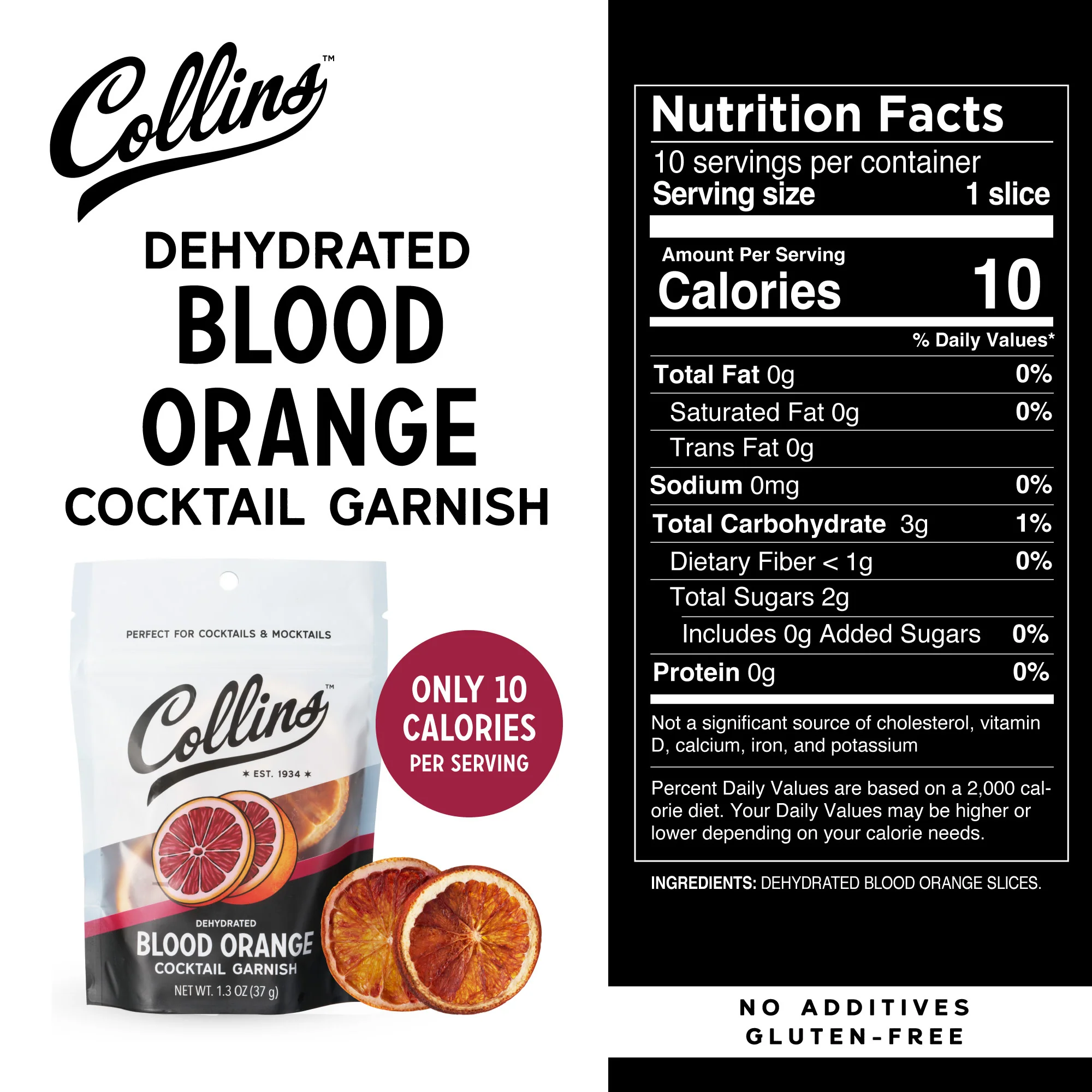 Dehydrated Blood Orange Cocktail Garnish, 1.3 oz - Image 6