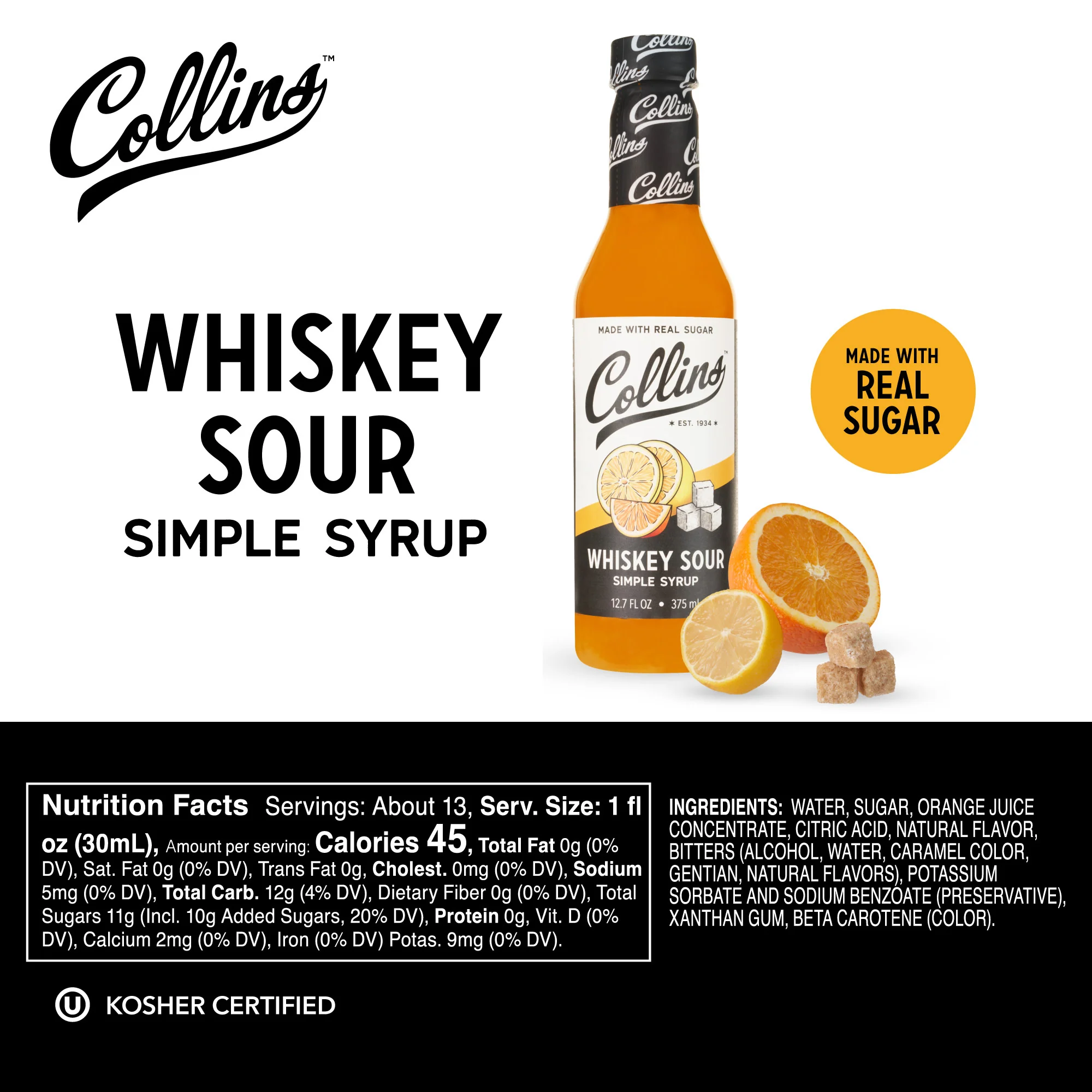 Whiskey Sour Simple Syrup, 12.7 oz - Image 6