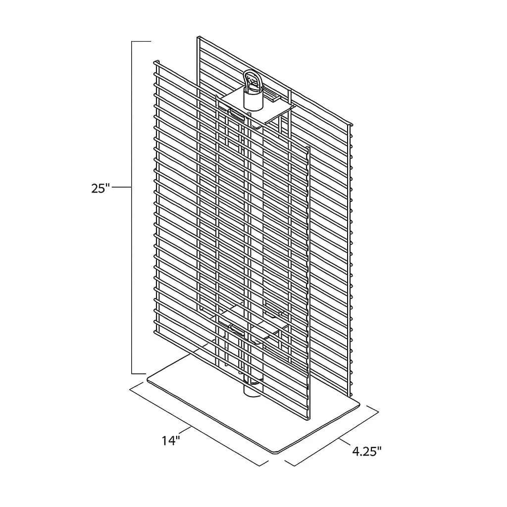 Countertop Spinner Rack with Hooks - Image 3