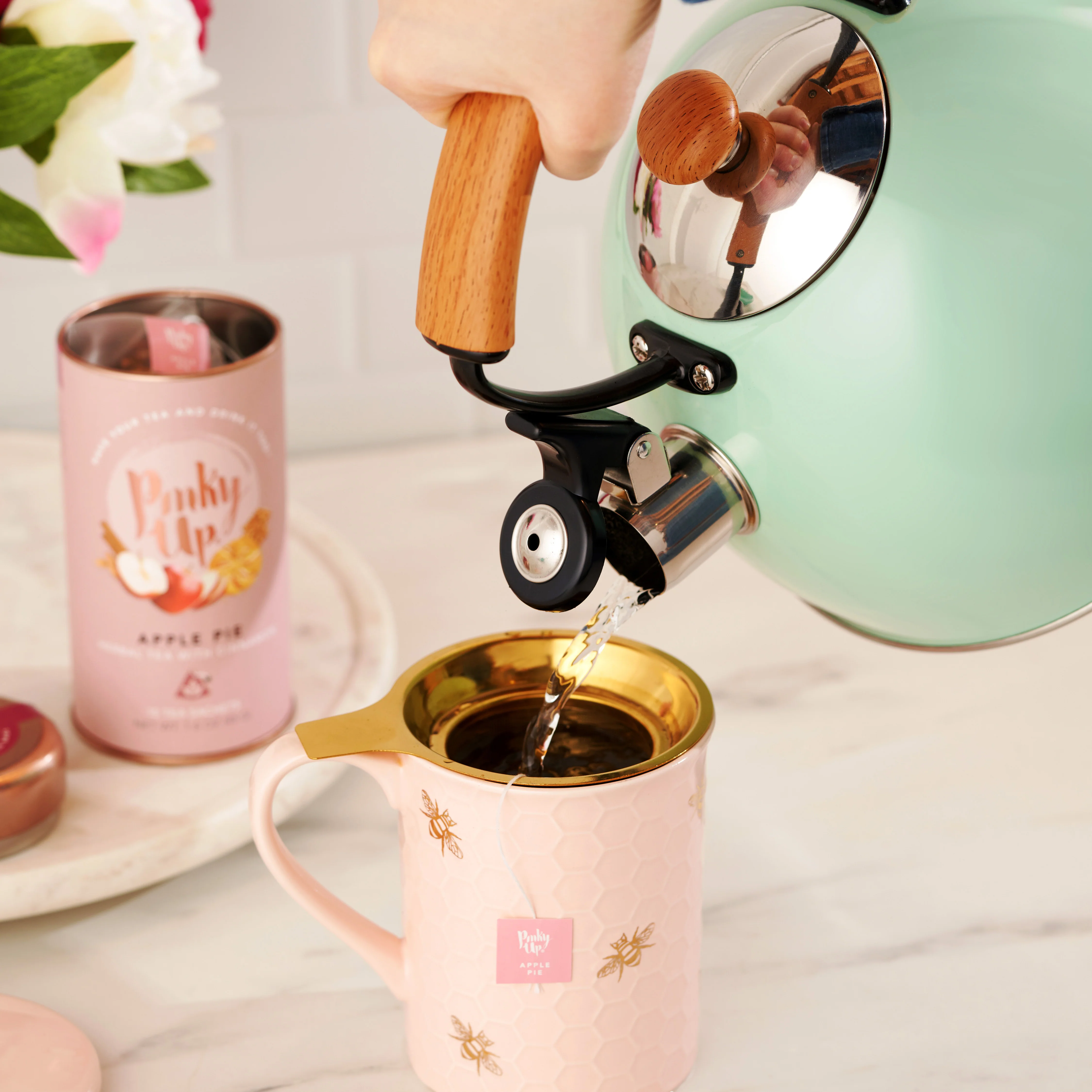 Hadley Tea Kettle in Pistachio - Image 3