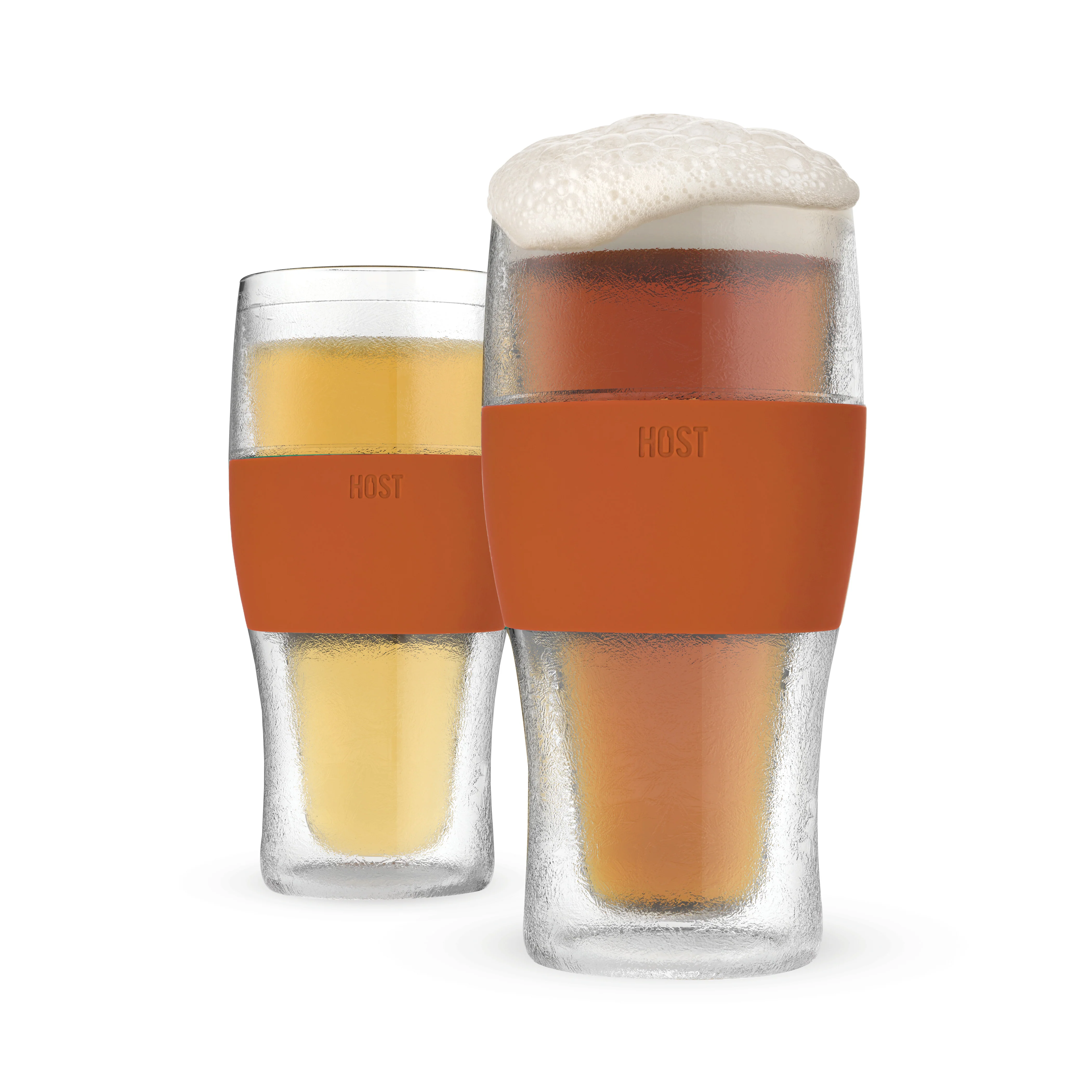 Beer FREEZE Cooling Cup in Burnt Orange, Set of 2 - Image 3