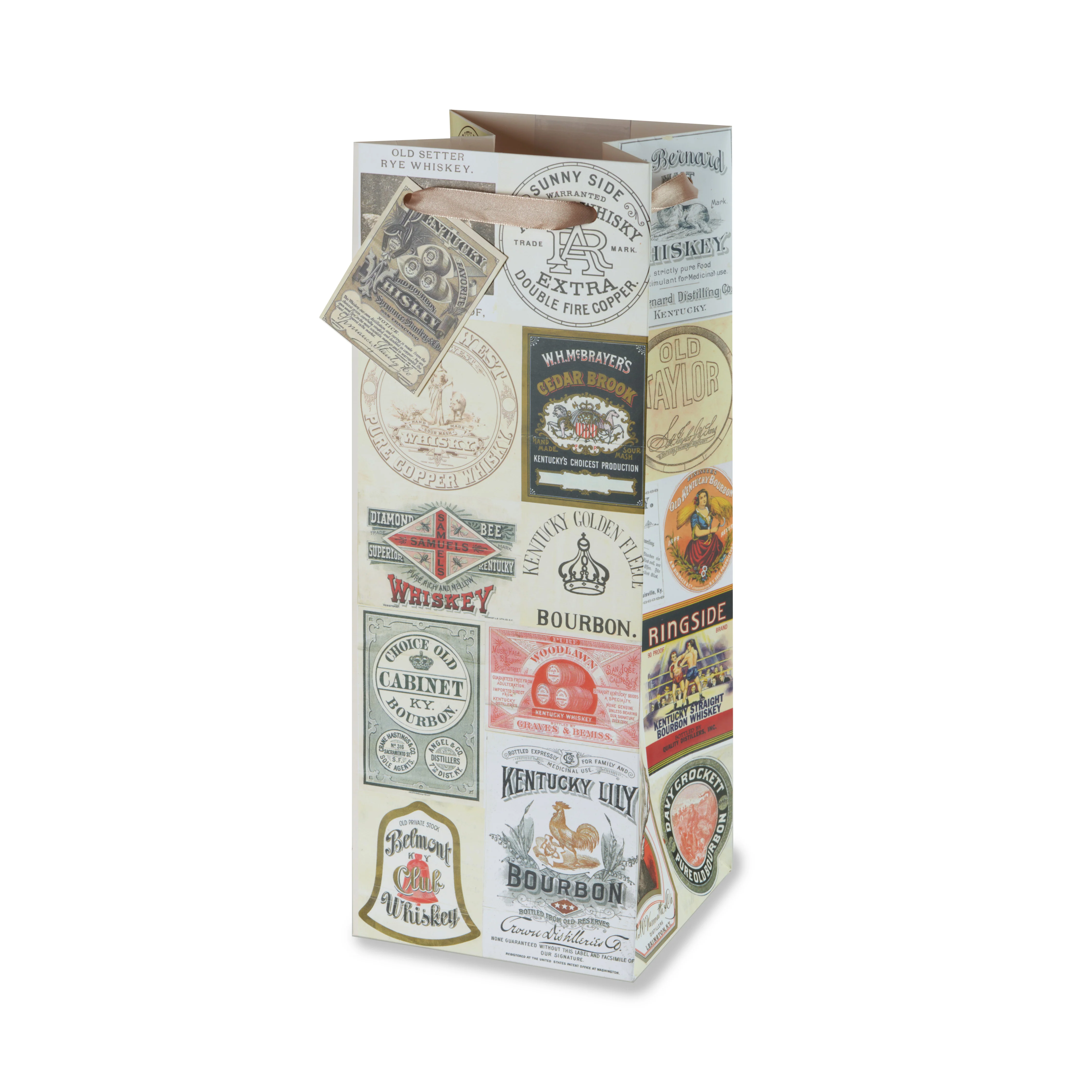 Whisky Label Liquor 1.5L Bottle Bag