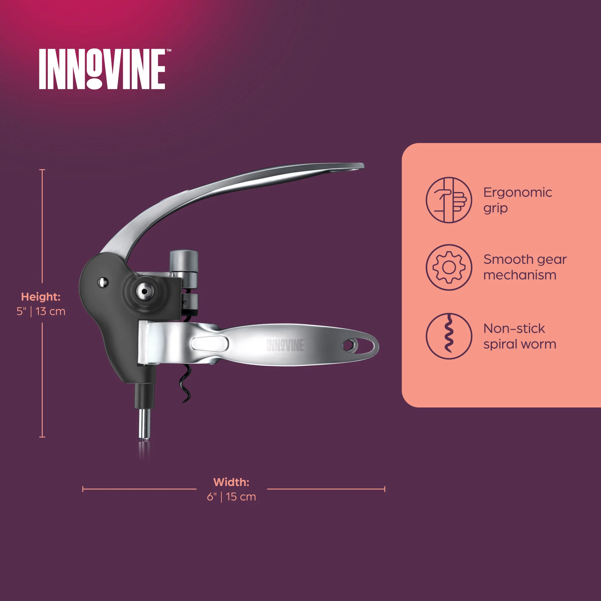 Horizontal Lever Corkscrew - Image 5
