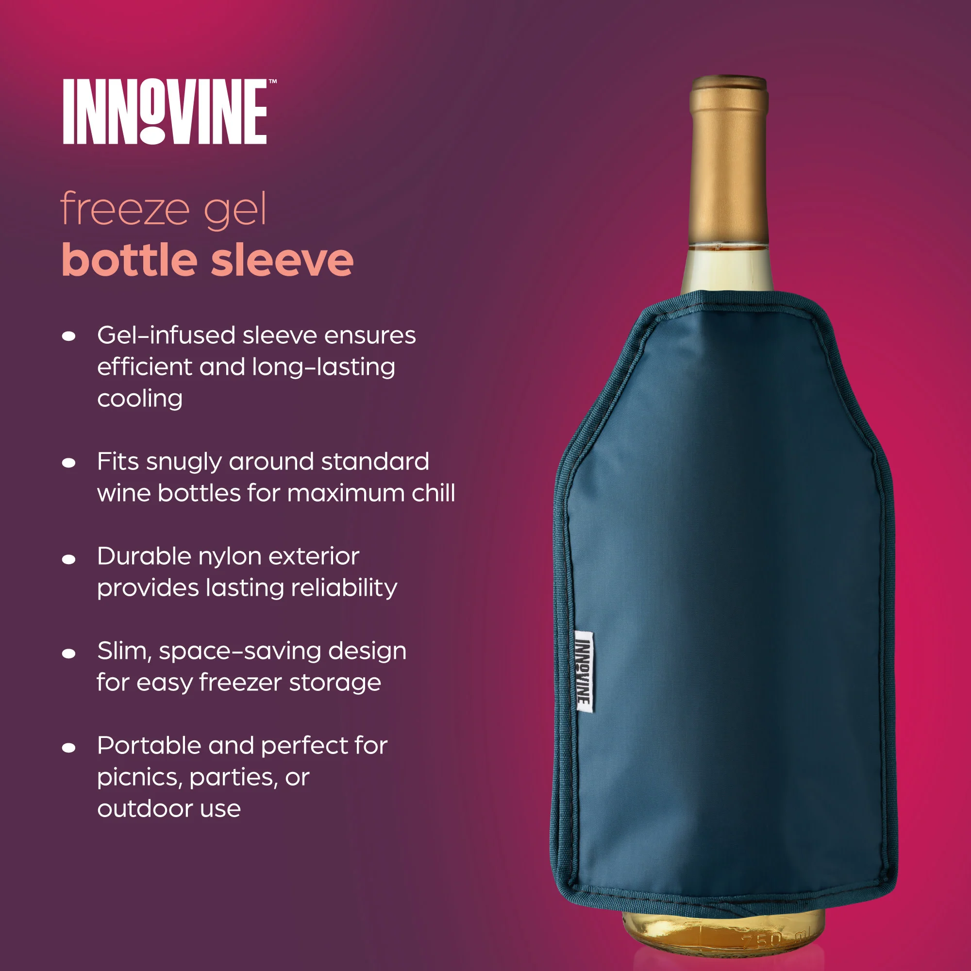 Freeze Gel Bottle Sleeve in Deep Teal - Image 3
