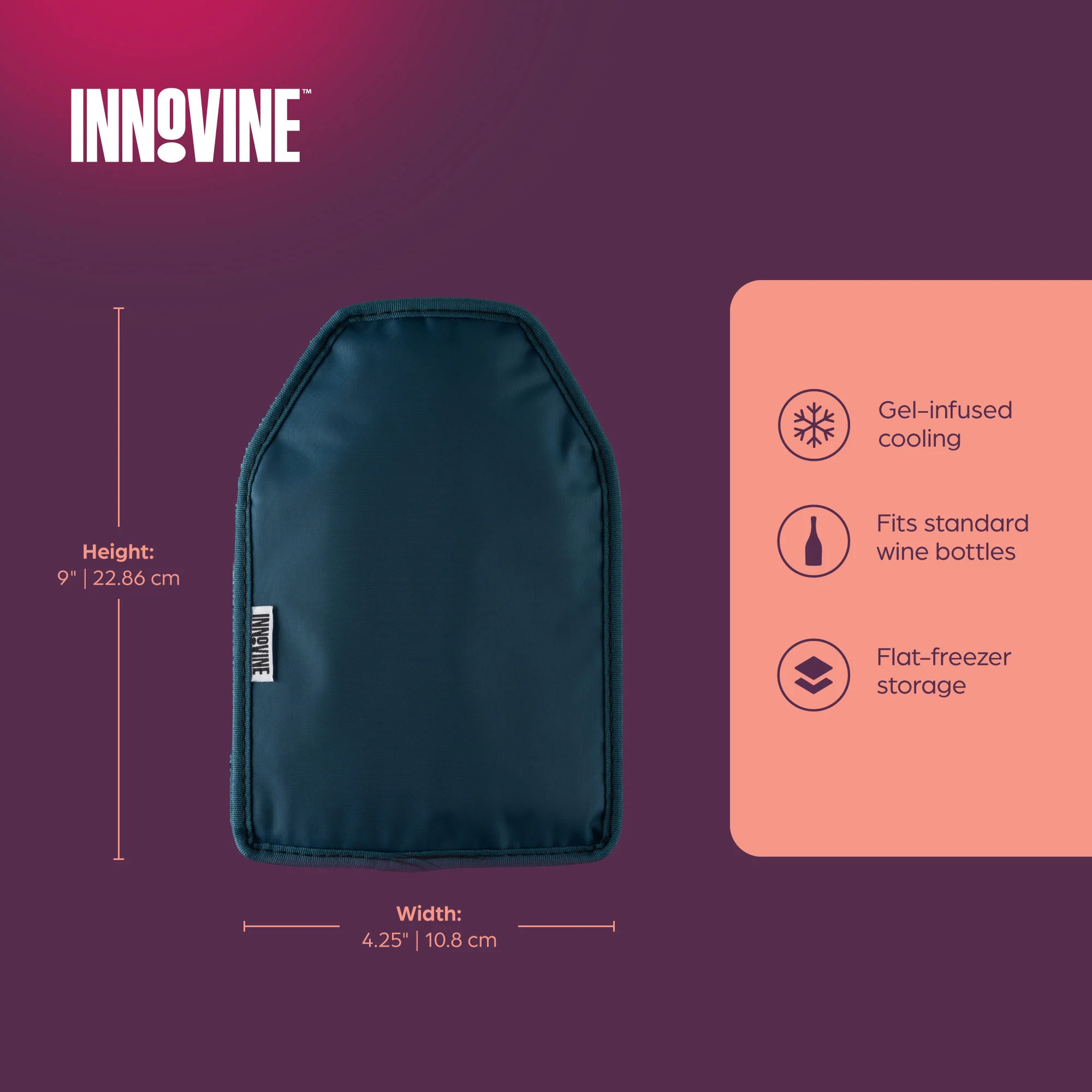Freeze Gel Bottle Sleeve in Deep Teal - Image 4