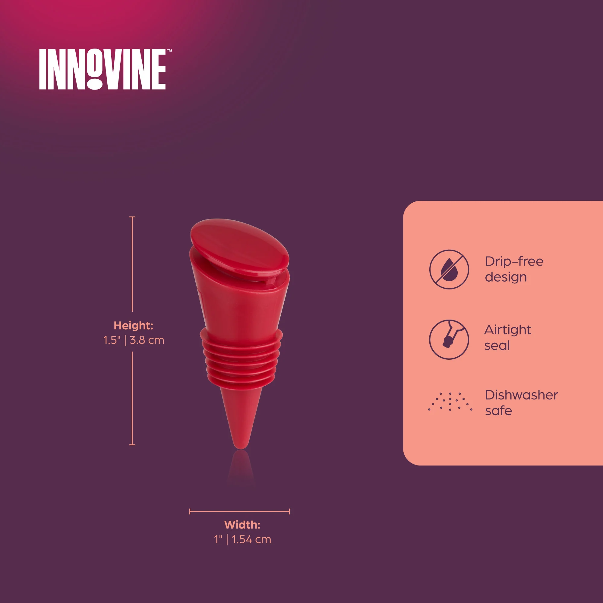 Silicone Bottle Stoppers, Set of 4 - Image 5