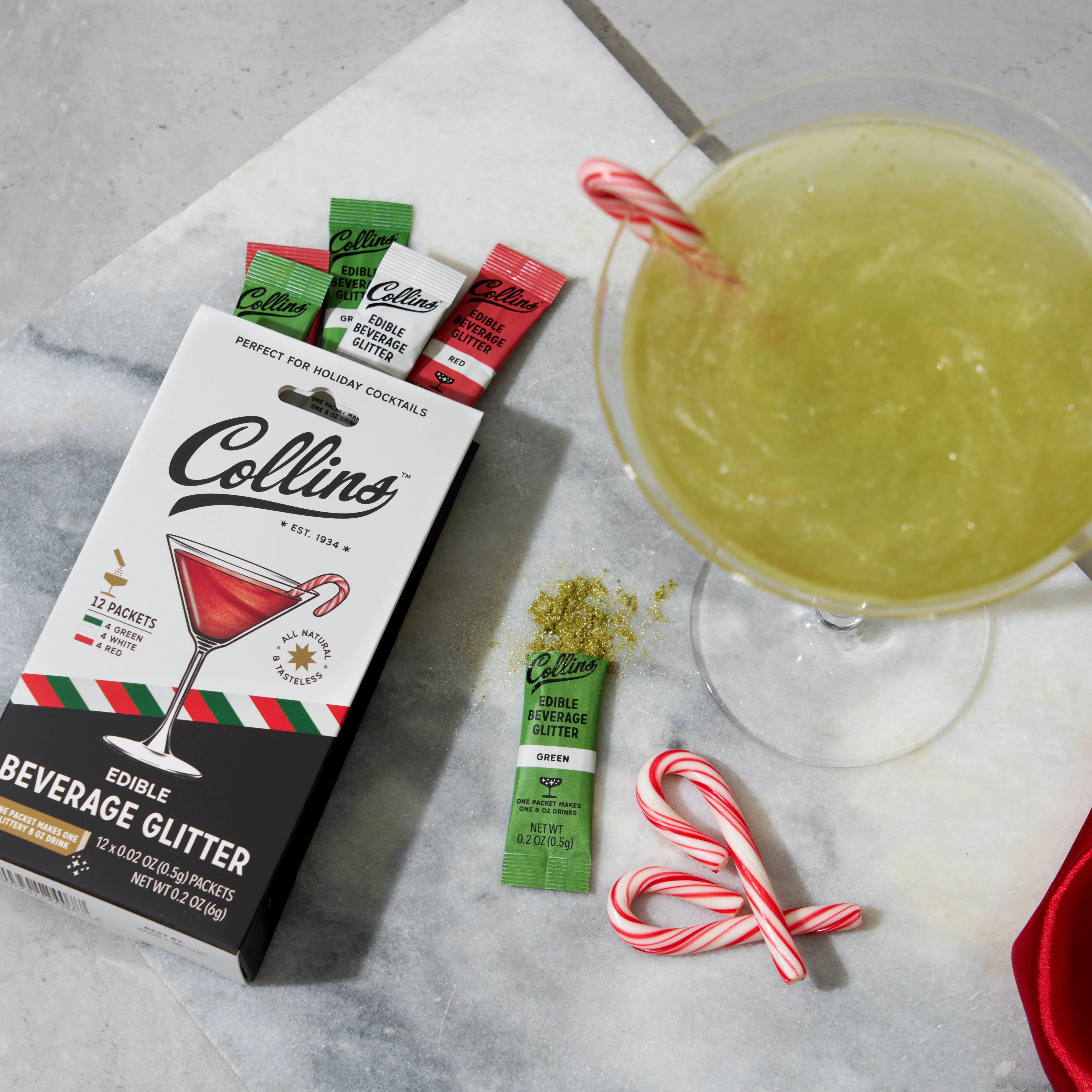 Cocktail Edible Glitter in Holiday Variety, 0.2 oz - Image 4