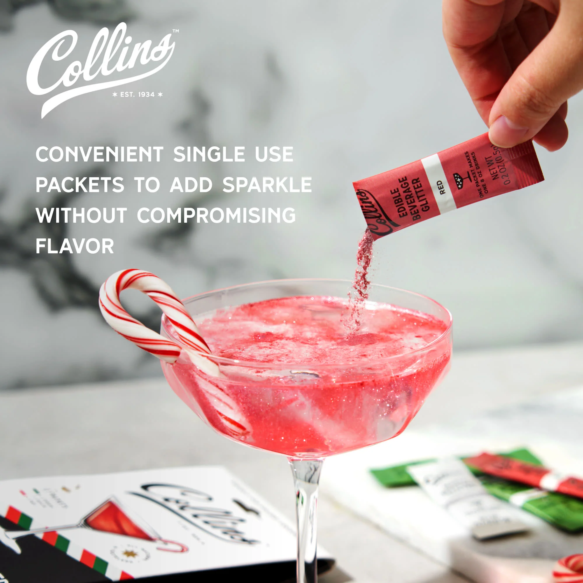 Cocktail Edible Glitter in Holiday Variety, 0.2 oz - Image 7