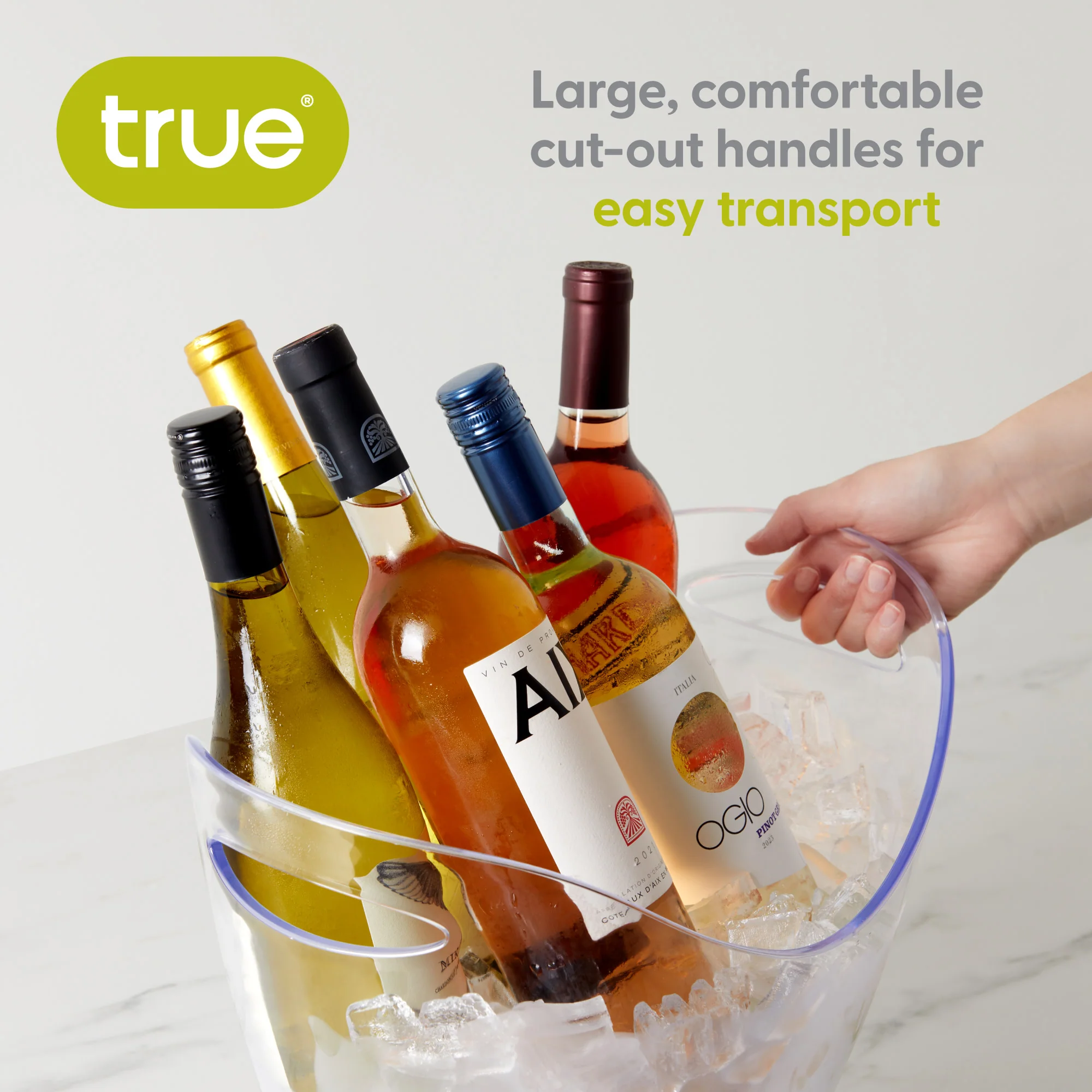 Chill Large Acrylic Ice Bucket in Clear - Image 9