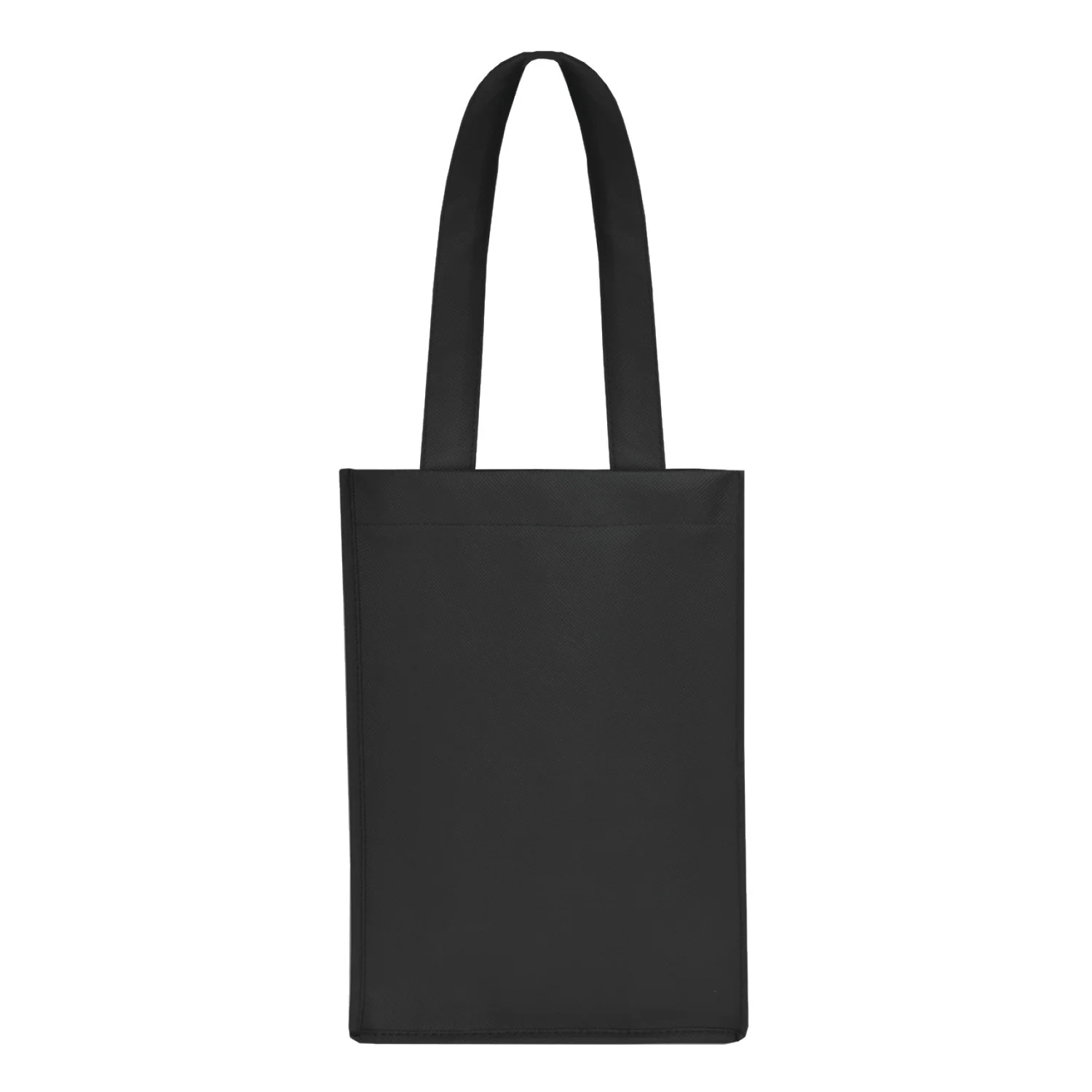 2-Bottle Non-Woven Tote in Black - Image 2