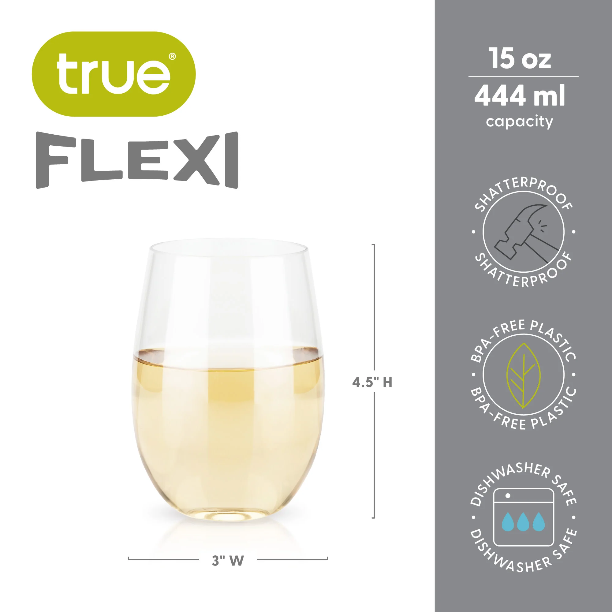 Flexi 8 oz Stemless Wine Cup, Bulk - Image 6