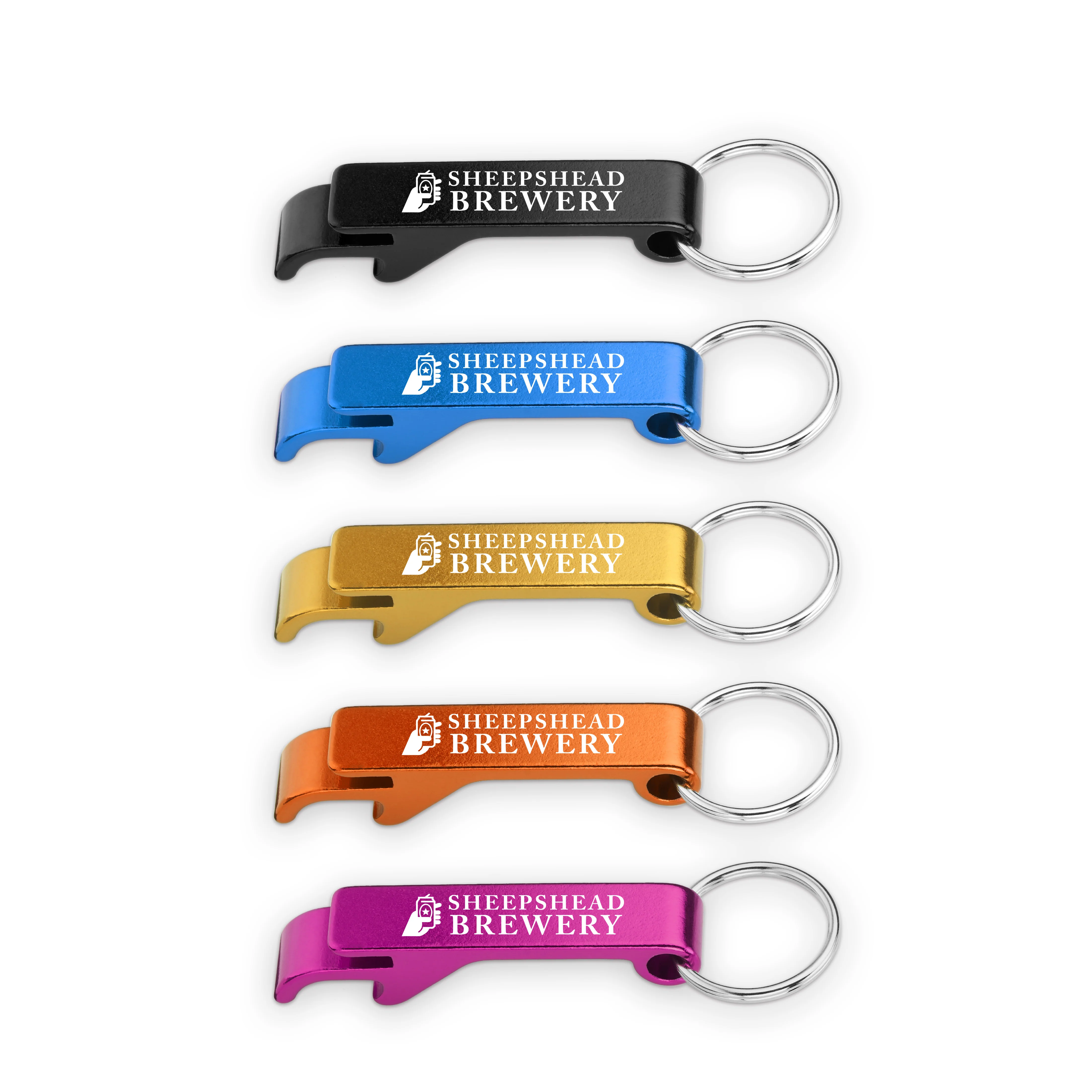 Straight Key Chain Bottle Opener in Assorted Colors - Image 3