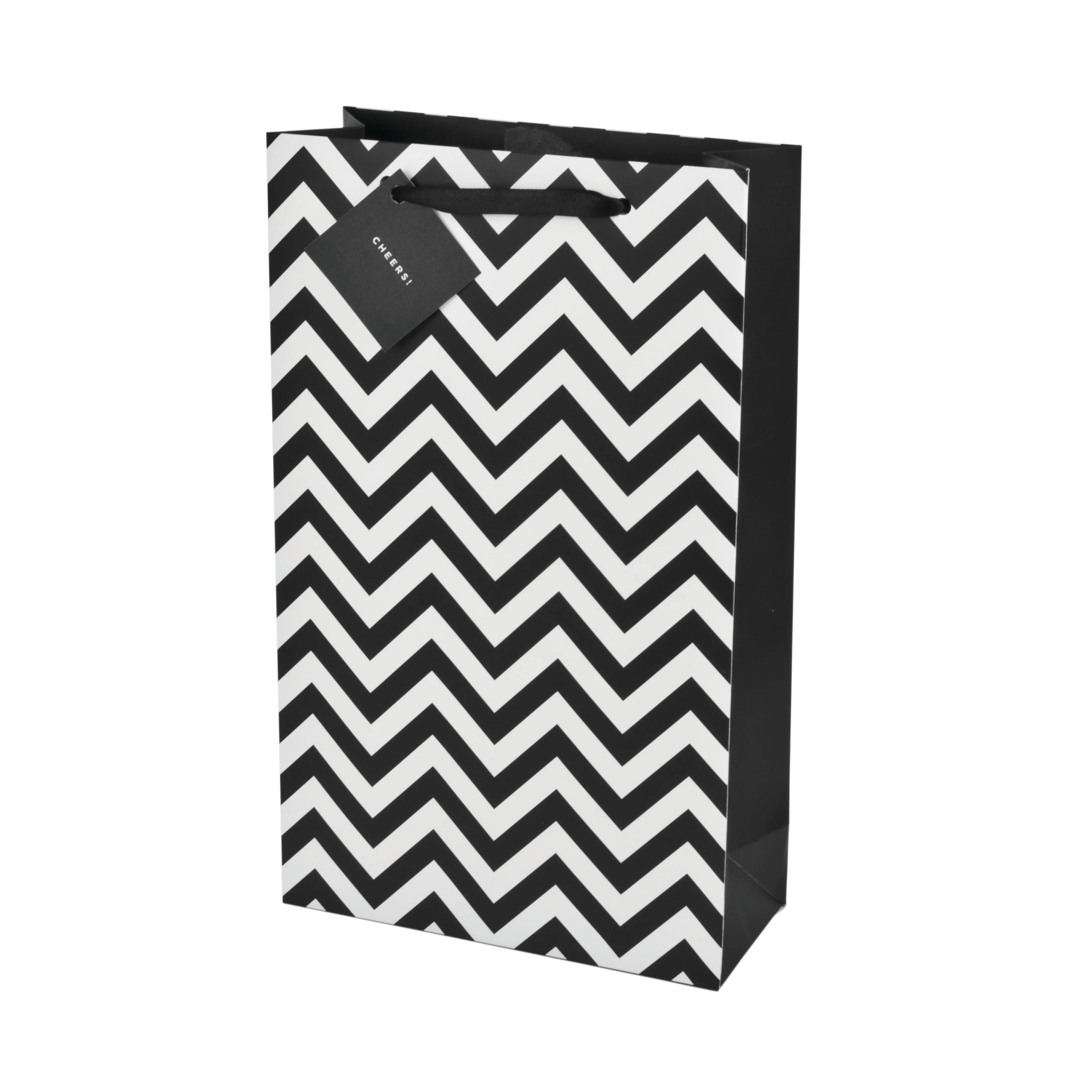 Chevron Two Bottle Wine Bag in Assorted Colors - Image 2